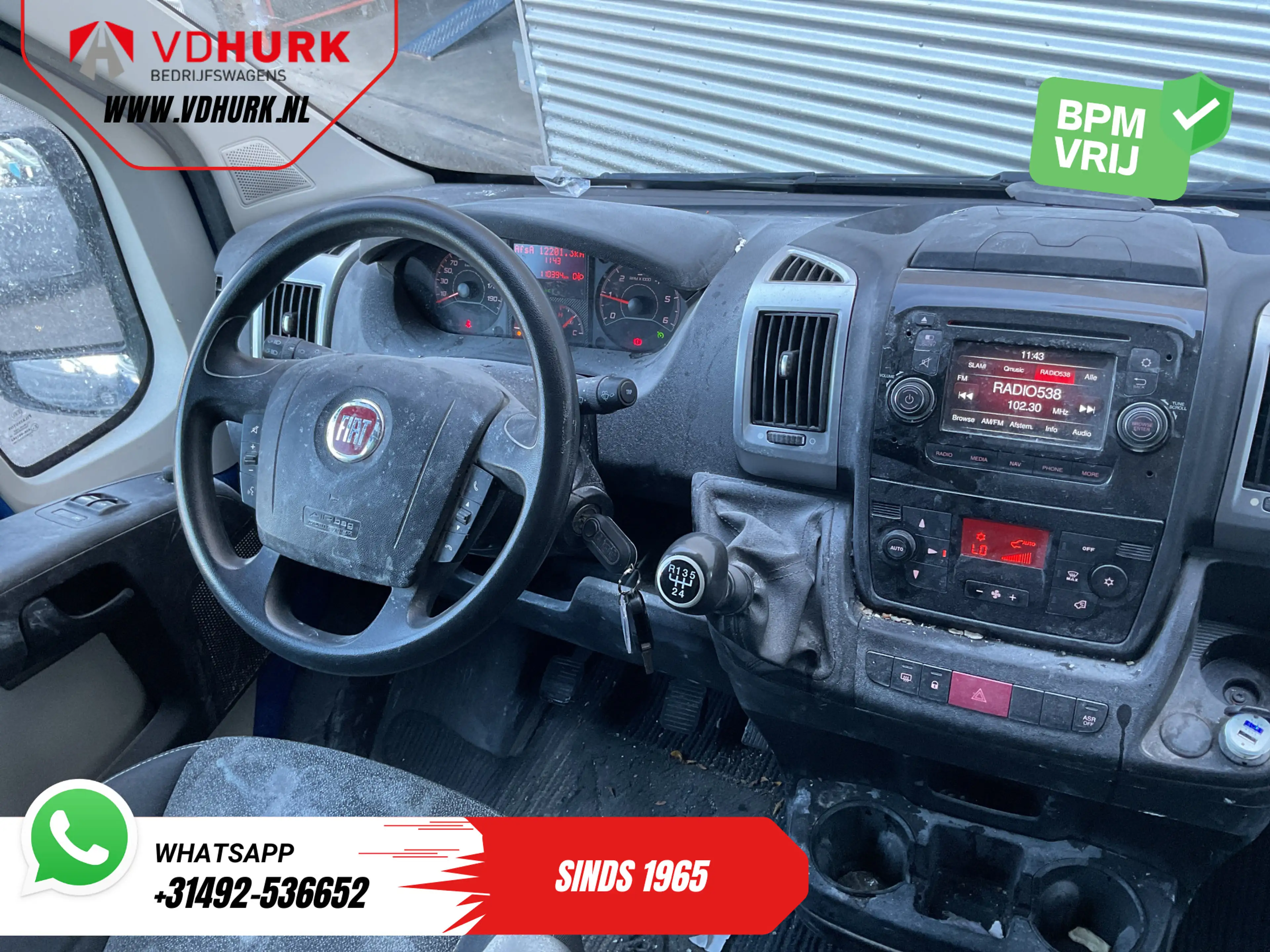 Fiat Ducato 2.0 MJ 120 pk EXPORT APK-04-27'/ Navi/ Climatef/ C — photo 12