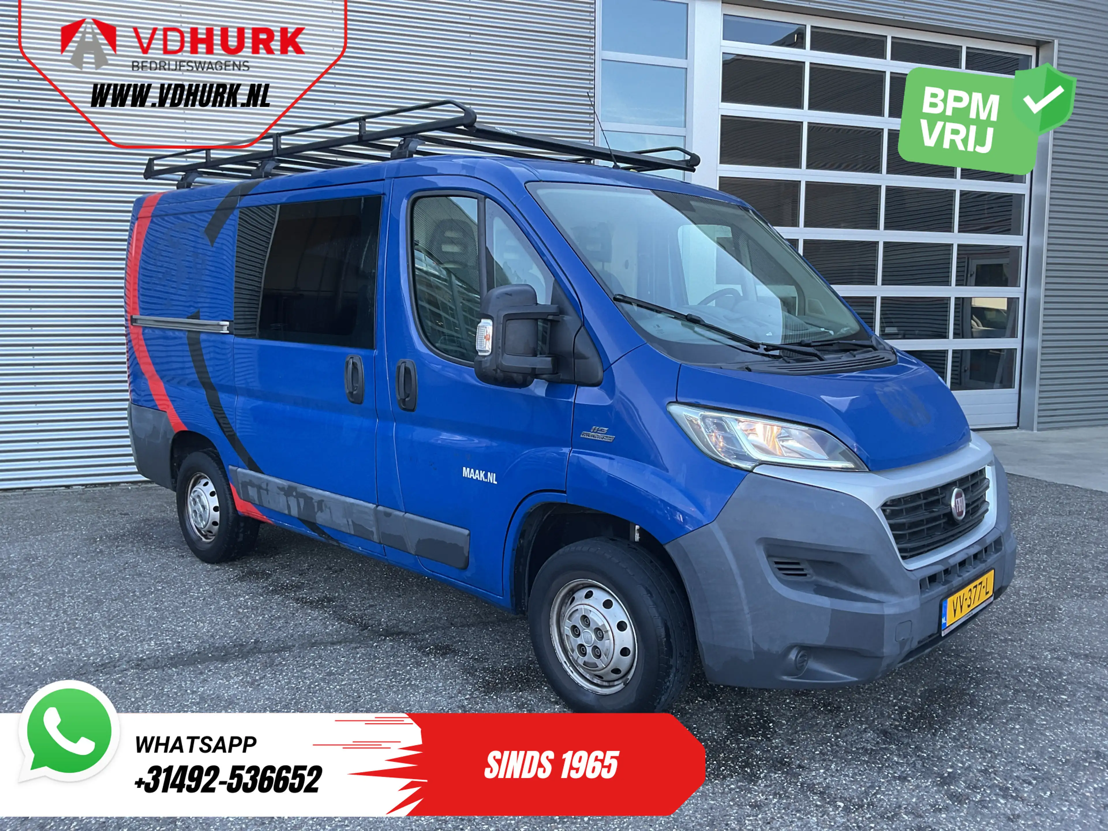 Fiat Ducato 2.0 MJ 120 pk EXPORT APK-04-27'/ Navi/ Climatef/ C
