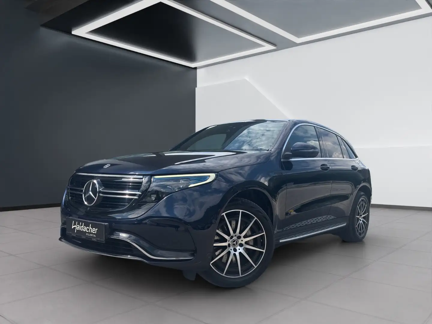 Mercedes-Benz EQC 400 4MATIC Distr Shz PTS Ambi FAP Mbeam eHeck Blau - 2