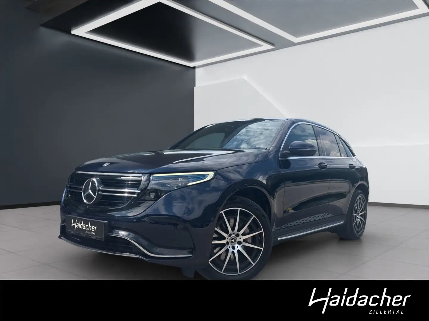 Mercedes-Benz EQC 400 4MATIC Distr Shz PTS Ambi FAP Mbeam eHeck Blau - 1