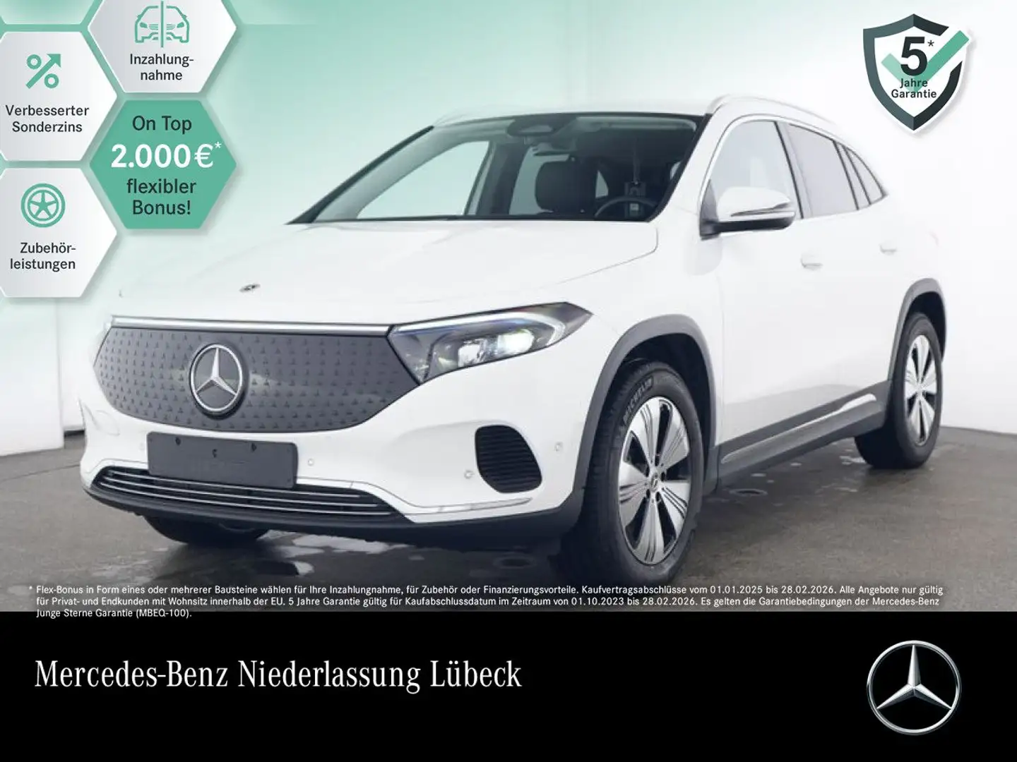 Mercedes-Benz EQA 300 4M PROG+ADVANCED+KAMERA+SPUR Weiß - 1