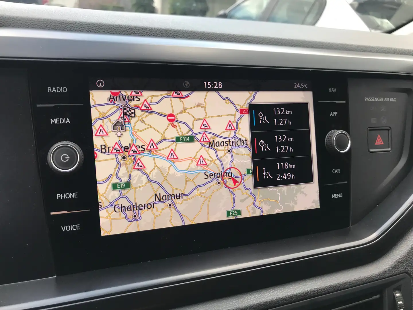 Volkswagen Polo 1.0i - GPS/Carplay/Android/PDC av & arr/airco Gris - 2