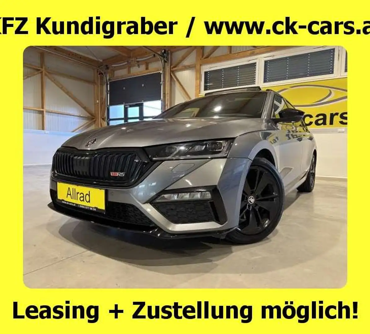 Skoda Octavia RS 4x4 PLUS SKY VIRTUAL COCKPIT AHK HEAD-UP-DISPLA Grau - 1