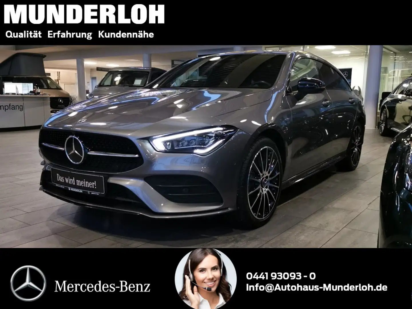 Mercedes-Benz CLA 250 e Shooting Brake AMG Line BUSINESS PAKET Gris - 2