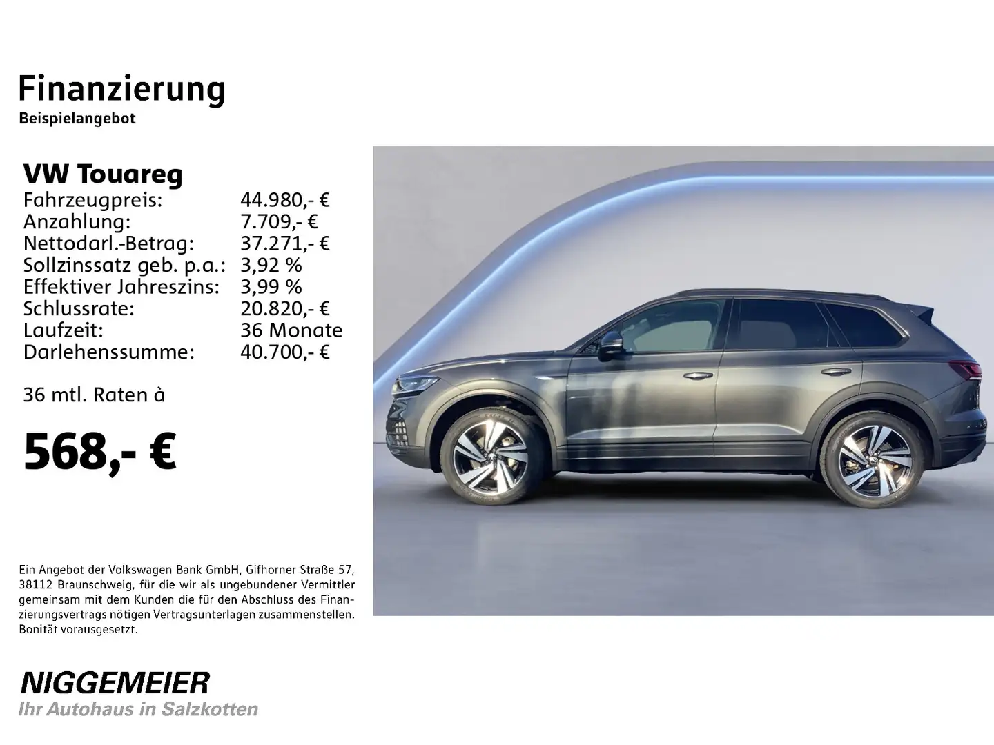 Volkswagen Touareg 3.0 V6 TDI 4M NAVI+LED+ACC+EL.HECKKL.+AH Grau - 2