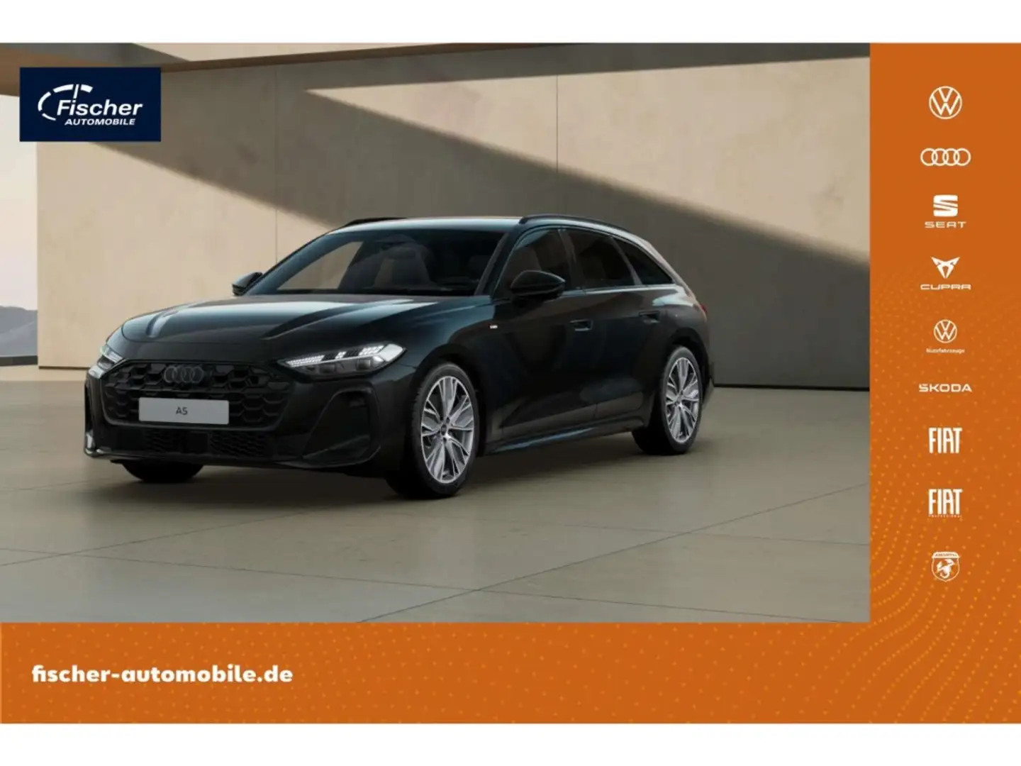 Audi A5 Avant TDI quattro S Leder/Bei.Dis./HUD/360 Schwarz - 1