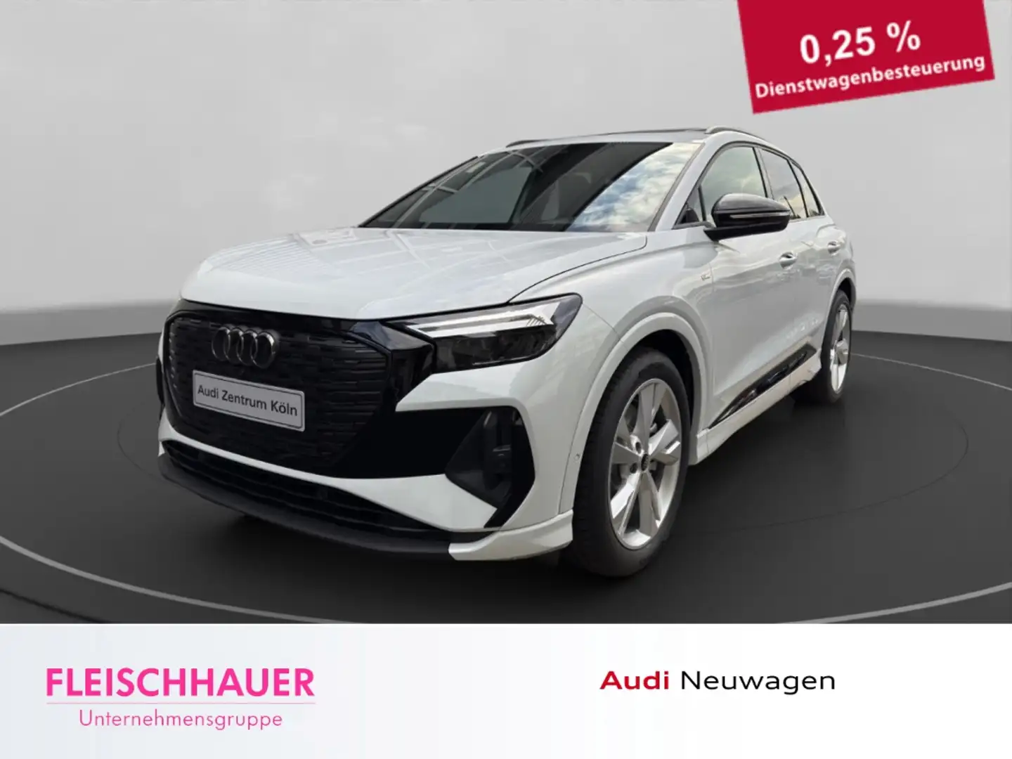 Audi Q4 e-tron 45 e-tron quattro HUD AHK PANO ACC TOP-VIEW Blanc - 1