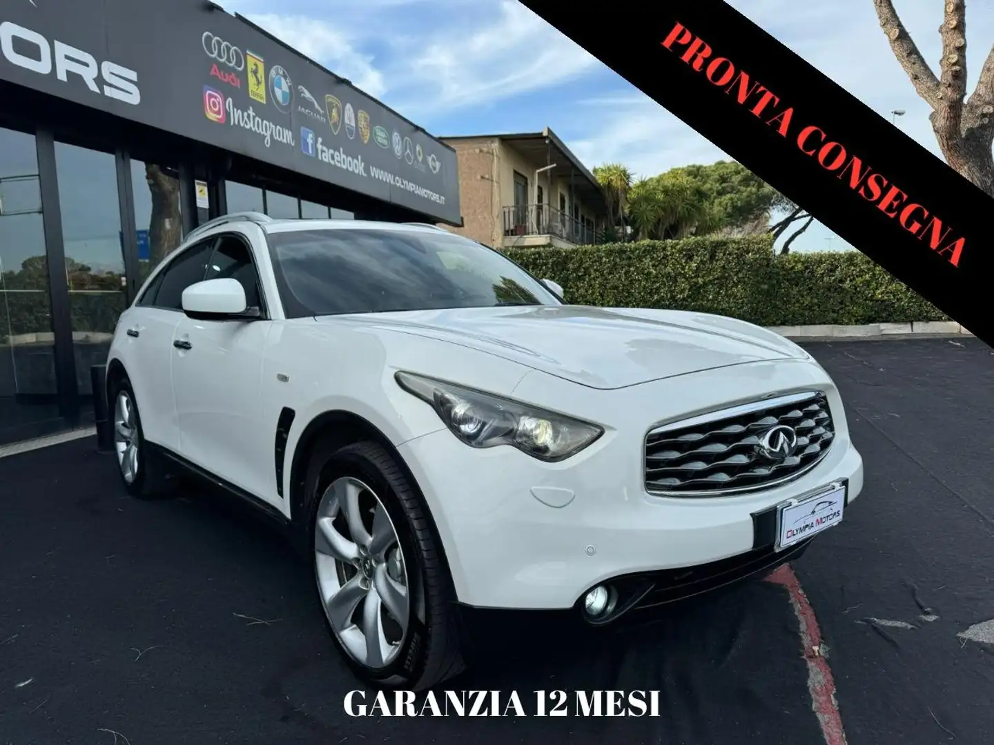 Infiniti FX 3.0D V6 S PREMIUM AWD TETTO NAVI LED KAMERA 360 Wit - 1