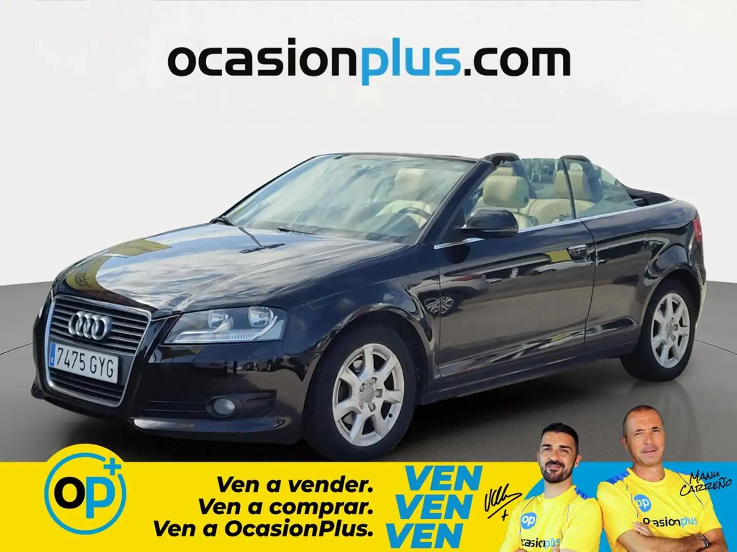 Audi A3 Cabrio 1.6TDI Attraction Negro - 1