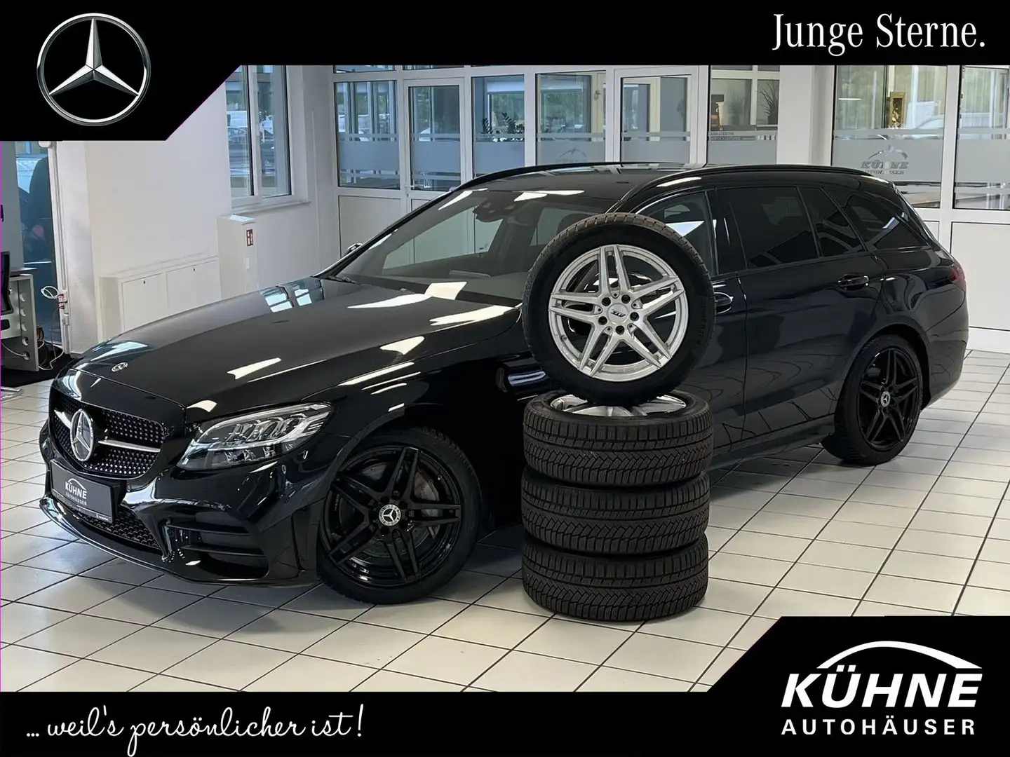 Mercedes-Benz C 300 d T AMG Night Edition Distronic+UrbanGuard Schwarz - 1
