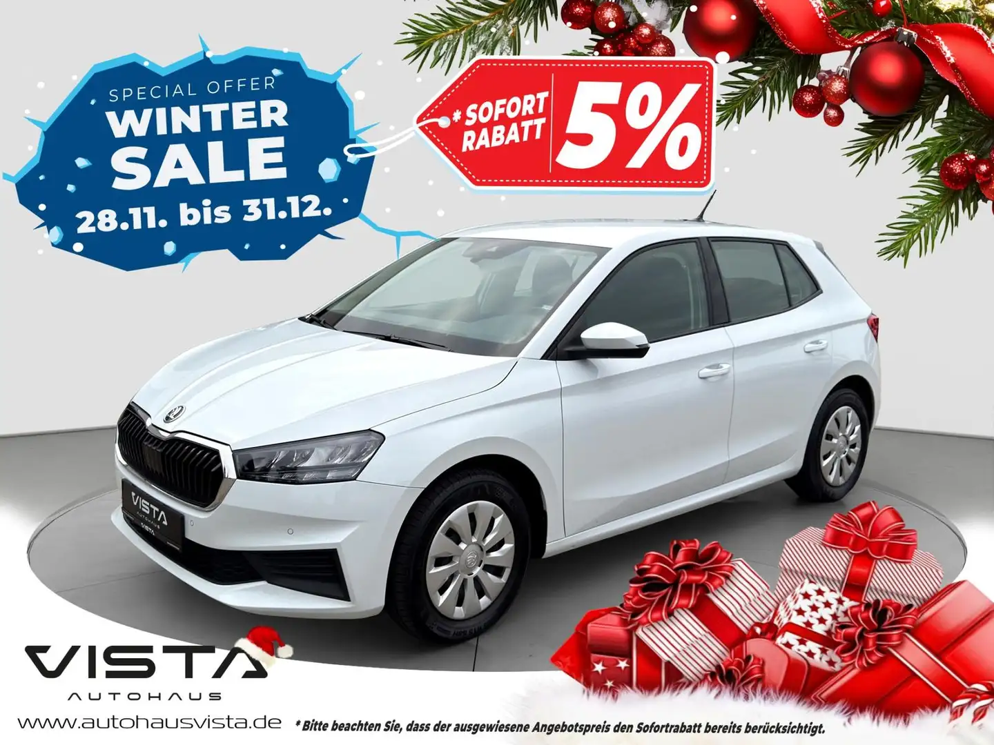 Skoda Fabia Ambition 1.0 TSI APP-CARPLAY*SHZ* Weiß - 1