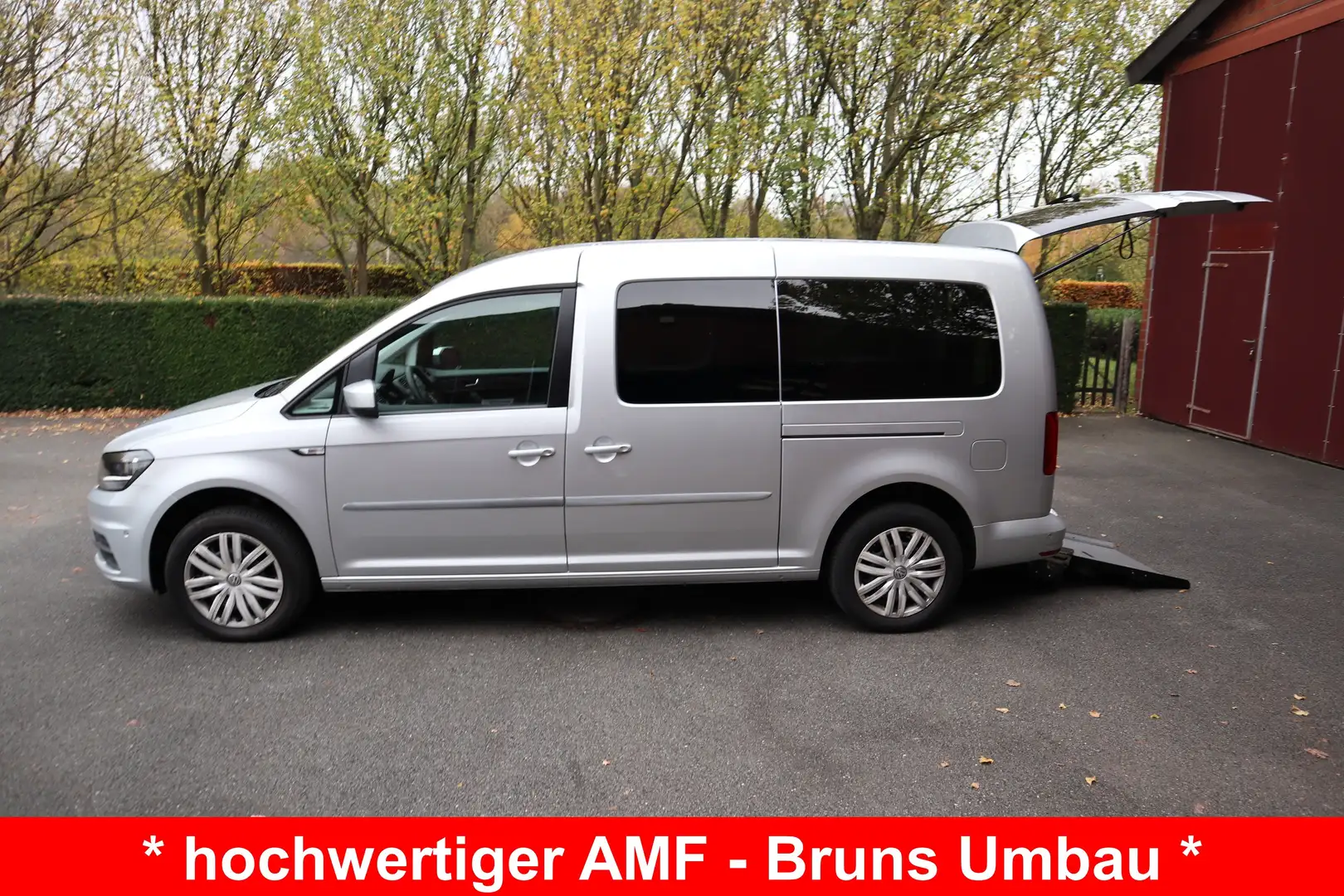 Volkswagen Caddy Maxi 2,0 TDI*rollstuhlgerecht*Flexrampe*Garantie** Silber - 2