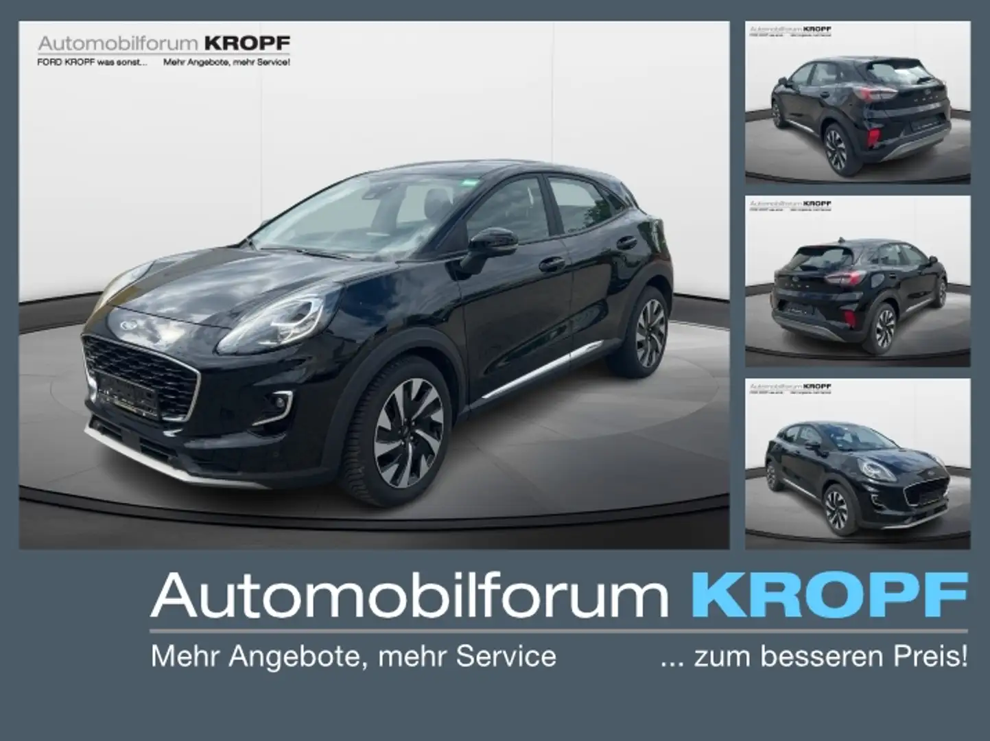 Ford Puma 1.0 EcoBoost Titanium LED NAVI PARKASSISTENT Zwart - 1