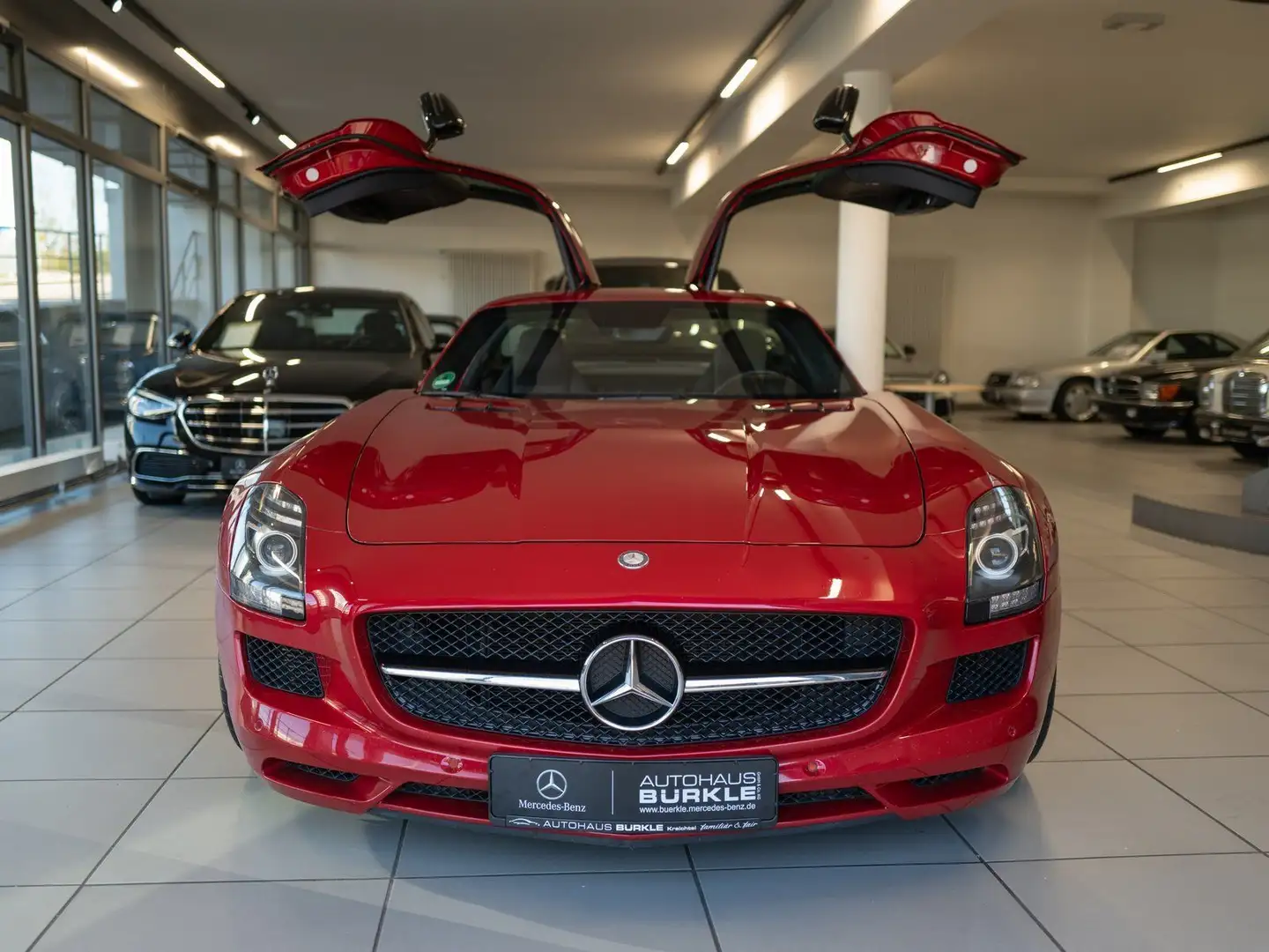 Mercedes-Benz SLS Coupé Keramik,CarbonI+II,B&O,Memory,BRD Czerwony - 2