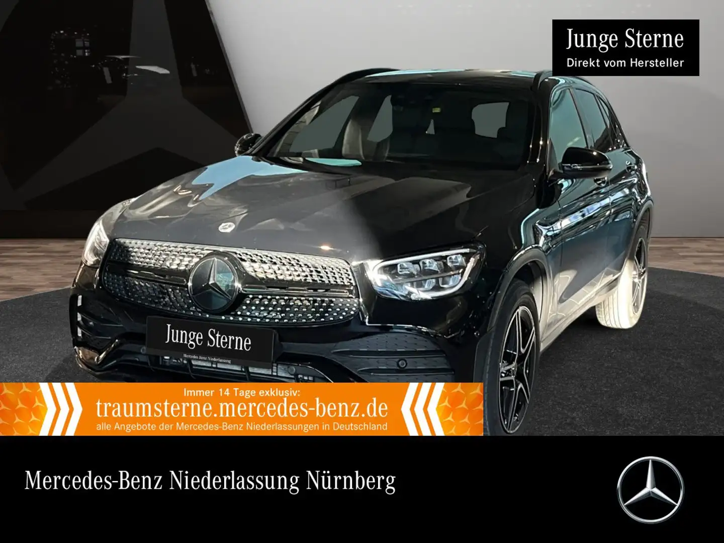 Mercedes-Benz GLC 300 de 4M AMG+NIGHT+AHK+LED+KAMERA+SPUR+TOTW Schwarz - 1