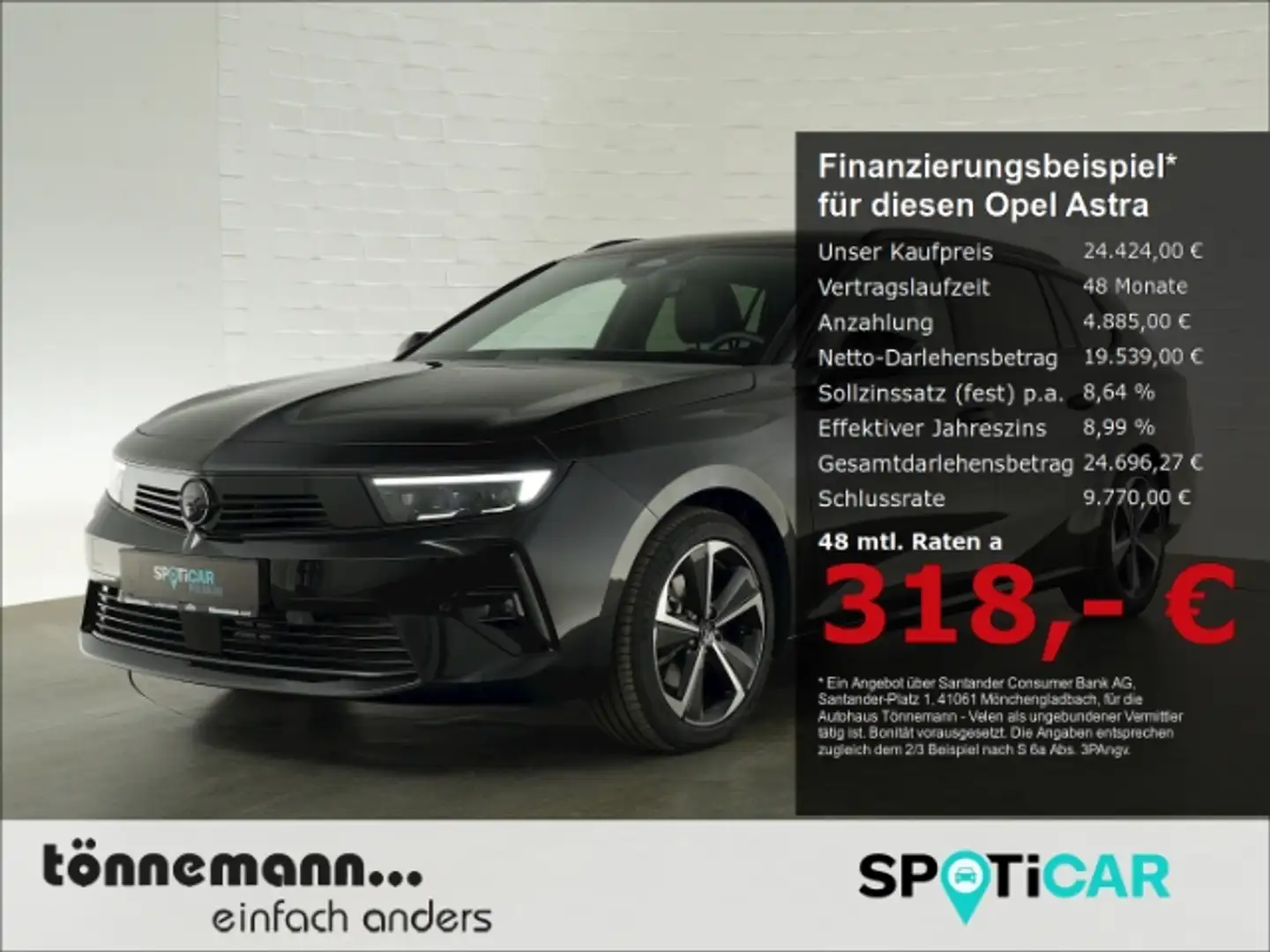 Opel Astra L ST GS+LED+NAVI+360 GRAD KAMERA+SCHIEBEDACH+SITZH Noir - 1