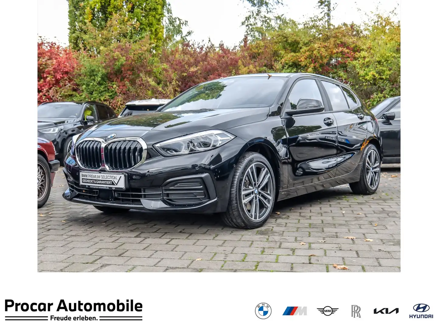 BMW 118 i RFK NAVI LED Sound Syst. PDC V+H DAB Klima Schwarz - 1