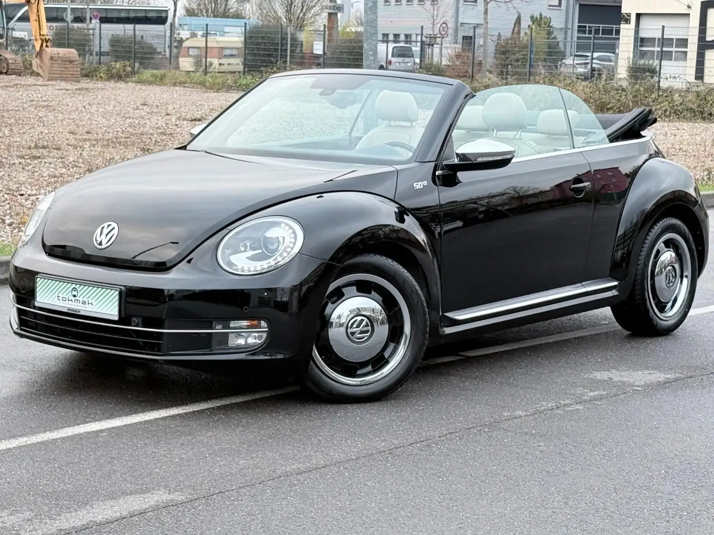 Volkswagen Beetle Cabriolet 50´s Design Navi Leder LED PDC Noir - 1