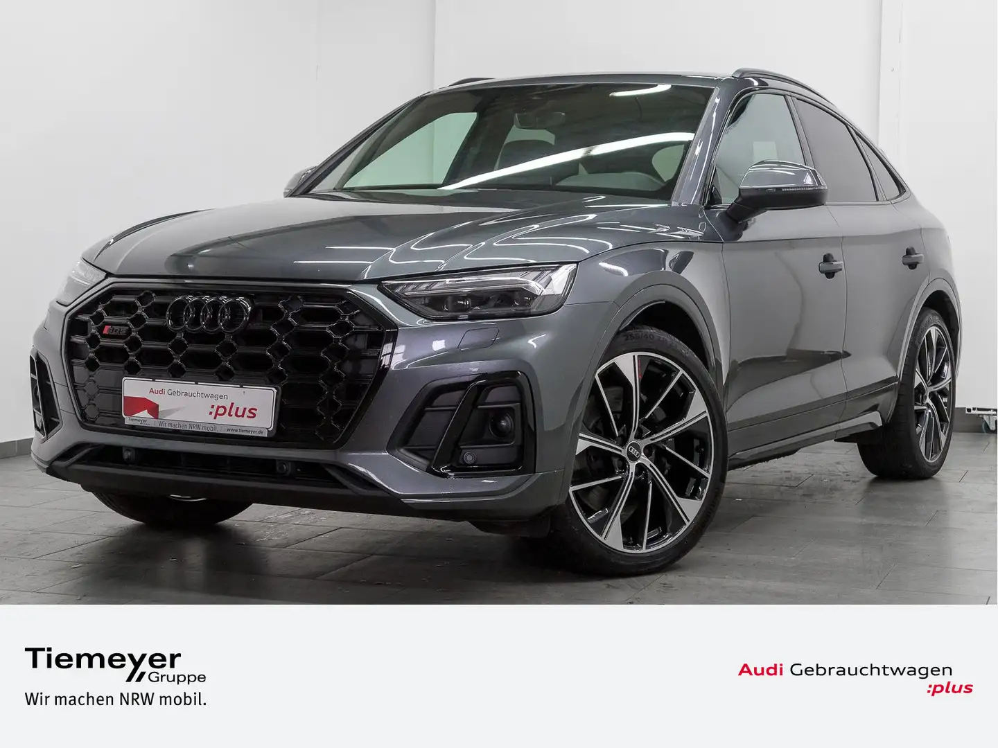 Audi SQ5 3.0 TDI Q UPE100 LM21 PANO LEDER K Grijs - 1