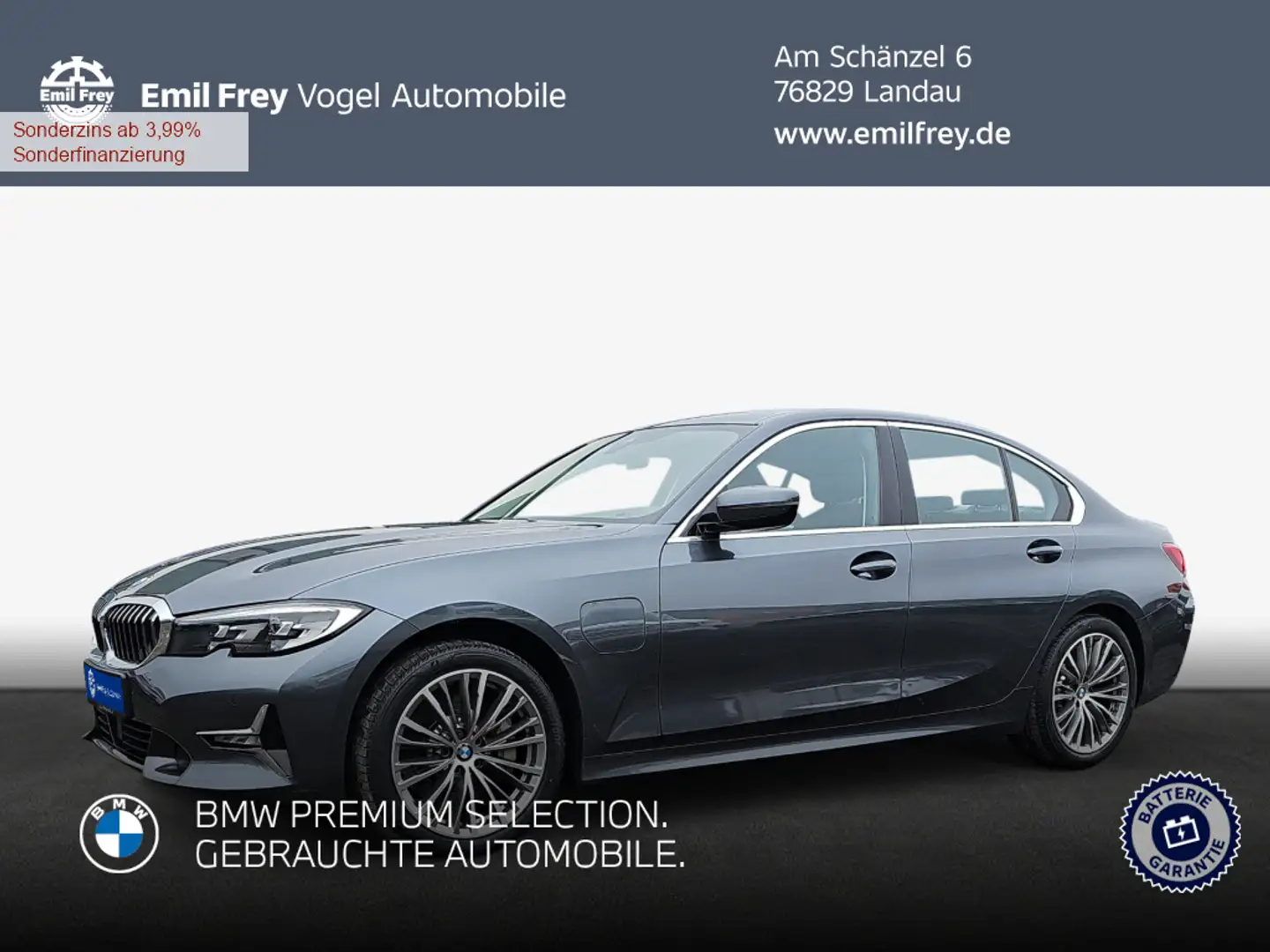 BMW 330 e Aut. Luxury Line Gris - 1