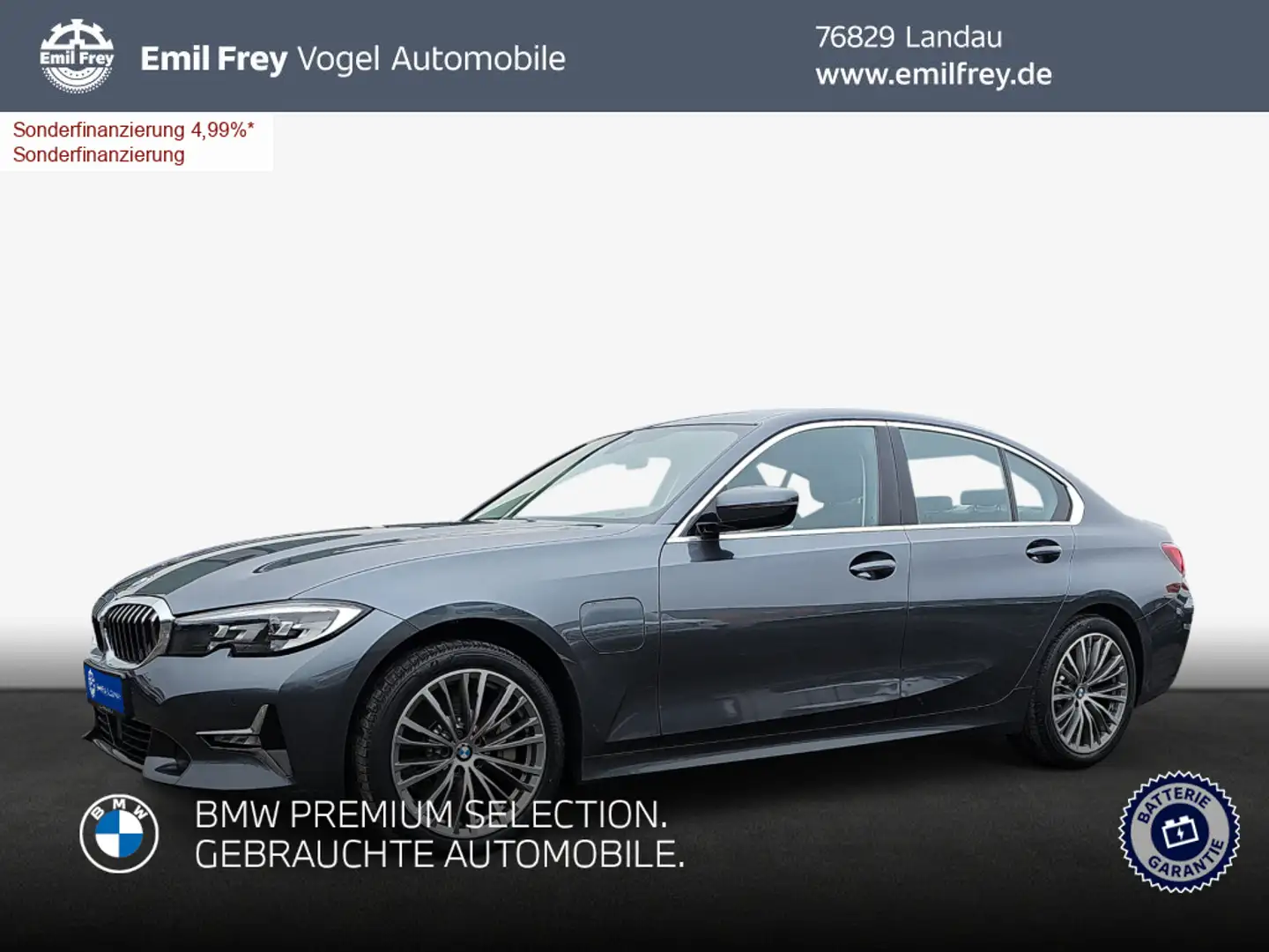 BMW 330 e Aut. Luxury Line Gris - 1