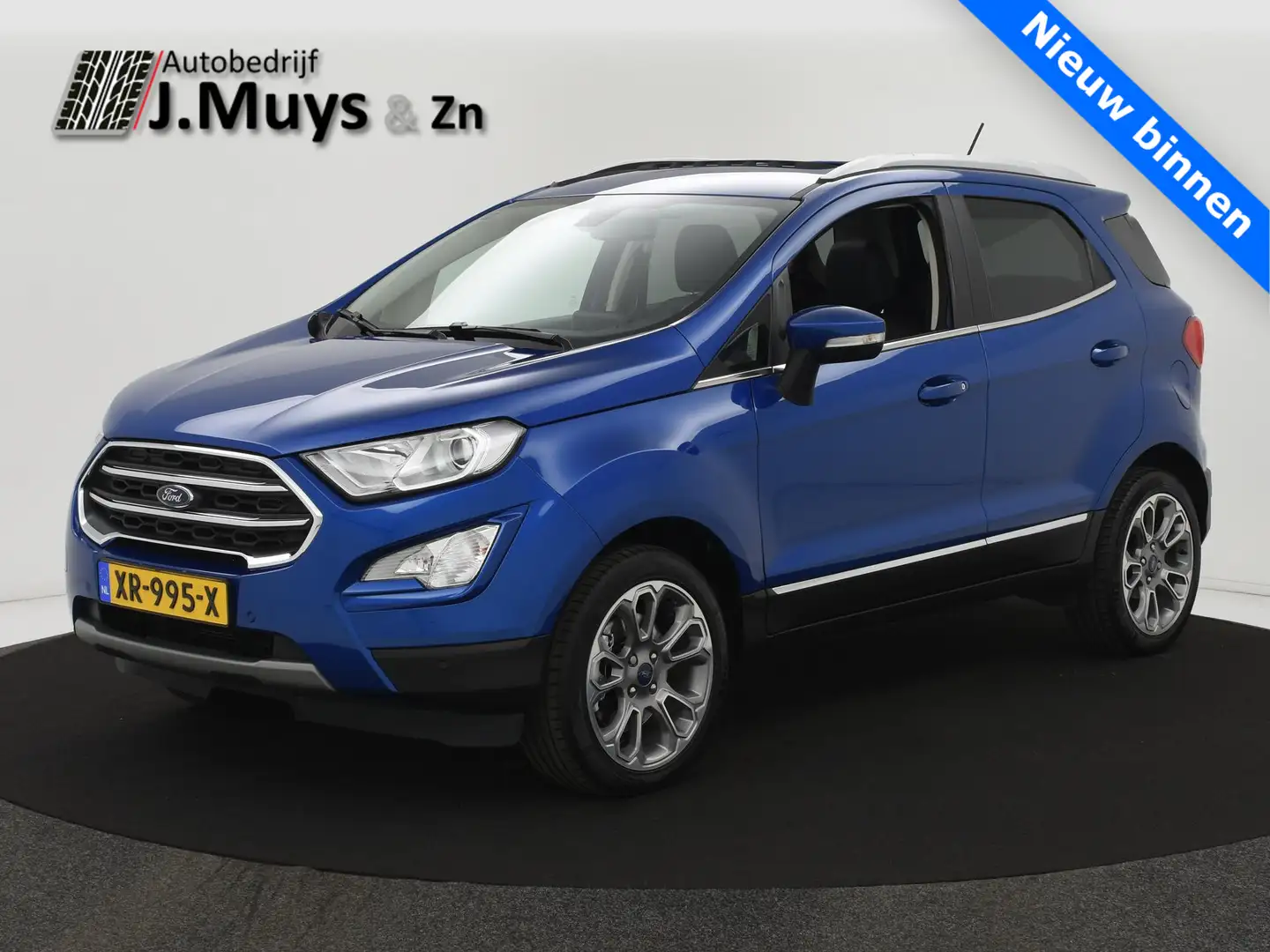 Ford EcoSport 1.0 EcoBoost 125PK Titanium AUTOM. TREKH|SCHUIFDAK Blauw - 1