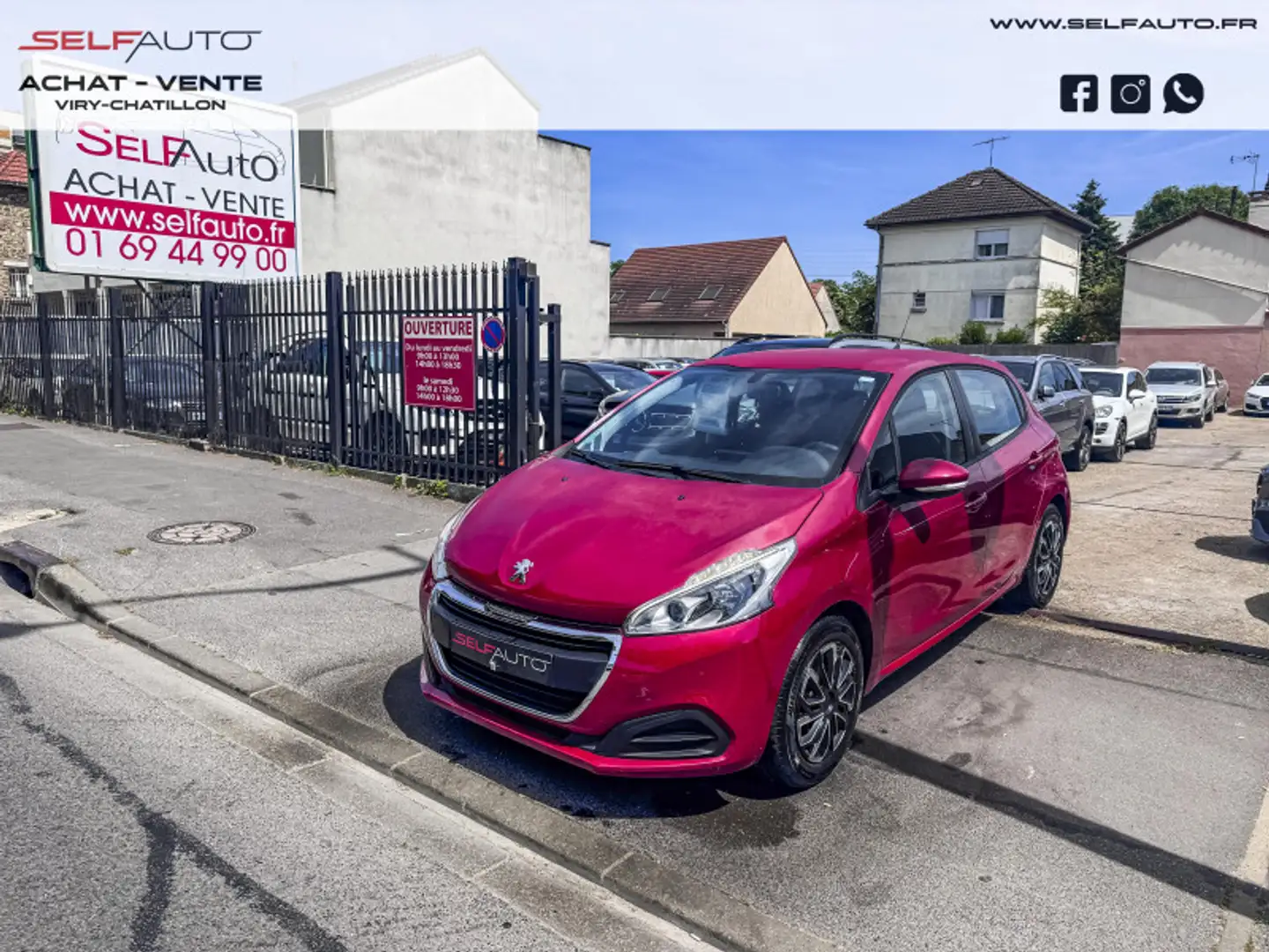 Peugeot 208 1.6 BLUEHDI 100CH ACTIVE 5P Rouge - 1