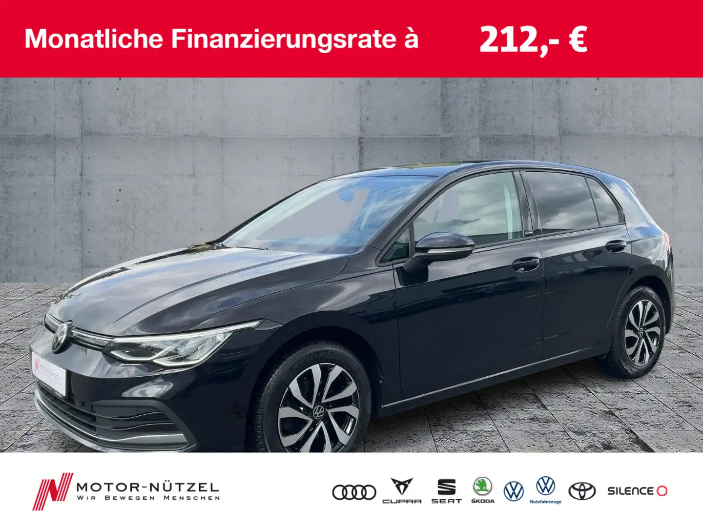 Volkswagen Golf VIII 2.0 TDI LIFE LED+NAVI+PDC+ACC+16"+SHZ Noir - 1