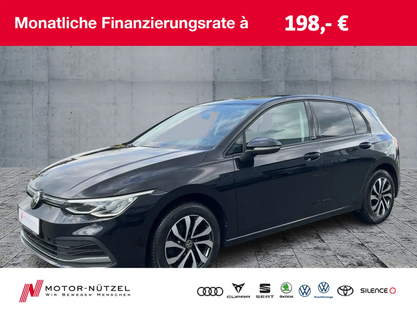 Volkswagen Golf VIII 2.0 TDI LIFE LED+NAVI+PDC+ACC+16"+SHZ Nero - 1