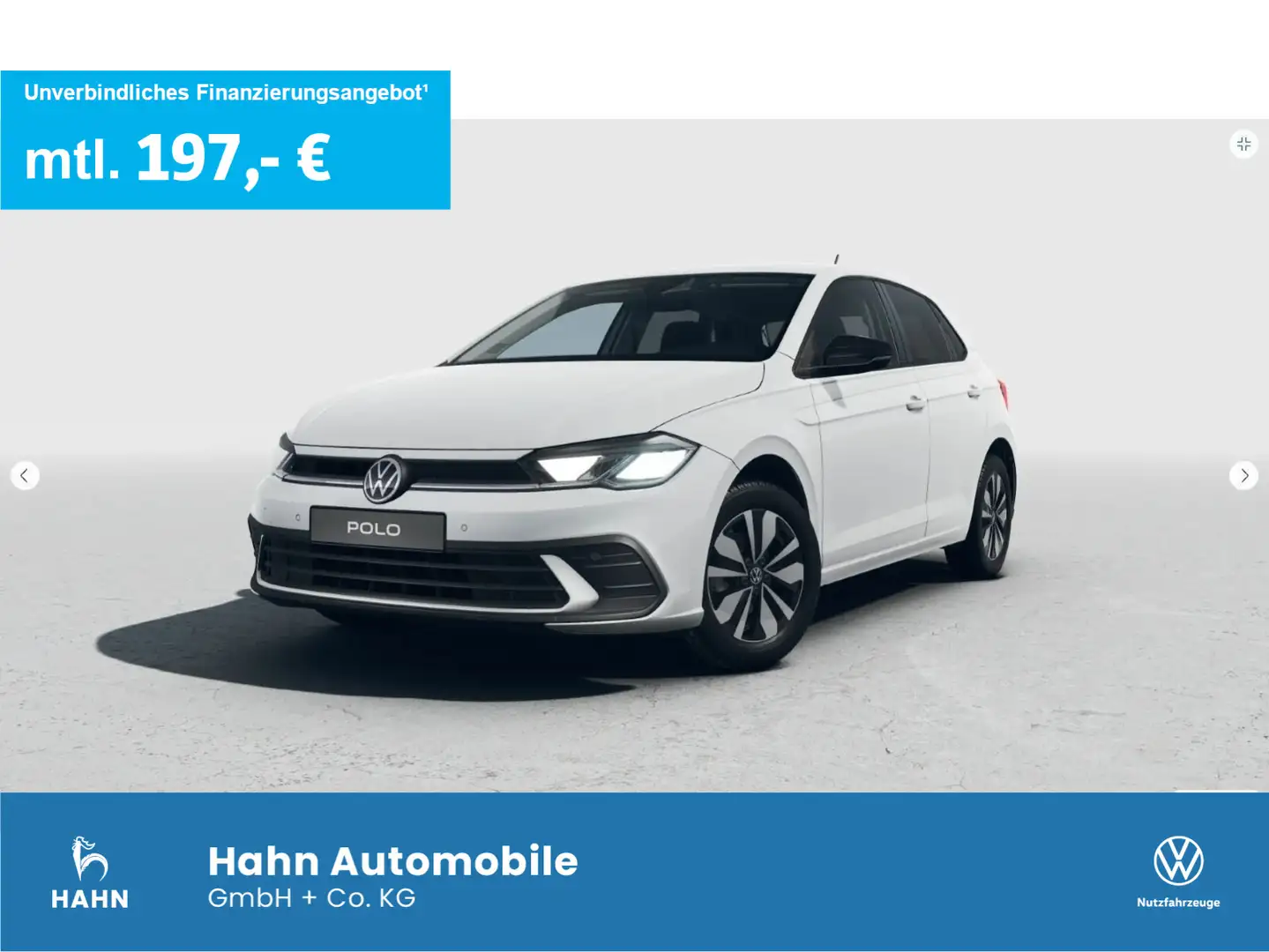 Volkswagen Polo Life 1,0 l 59 kW (80 PS) 5-Gang Weiß - 1