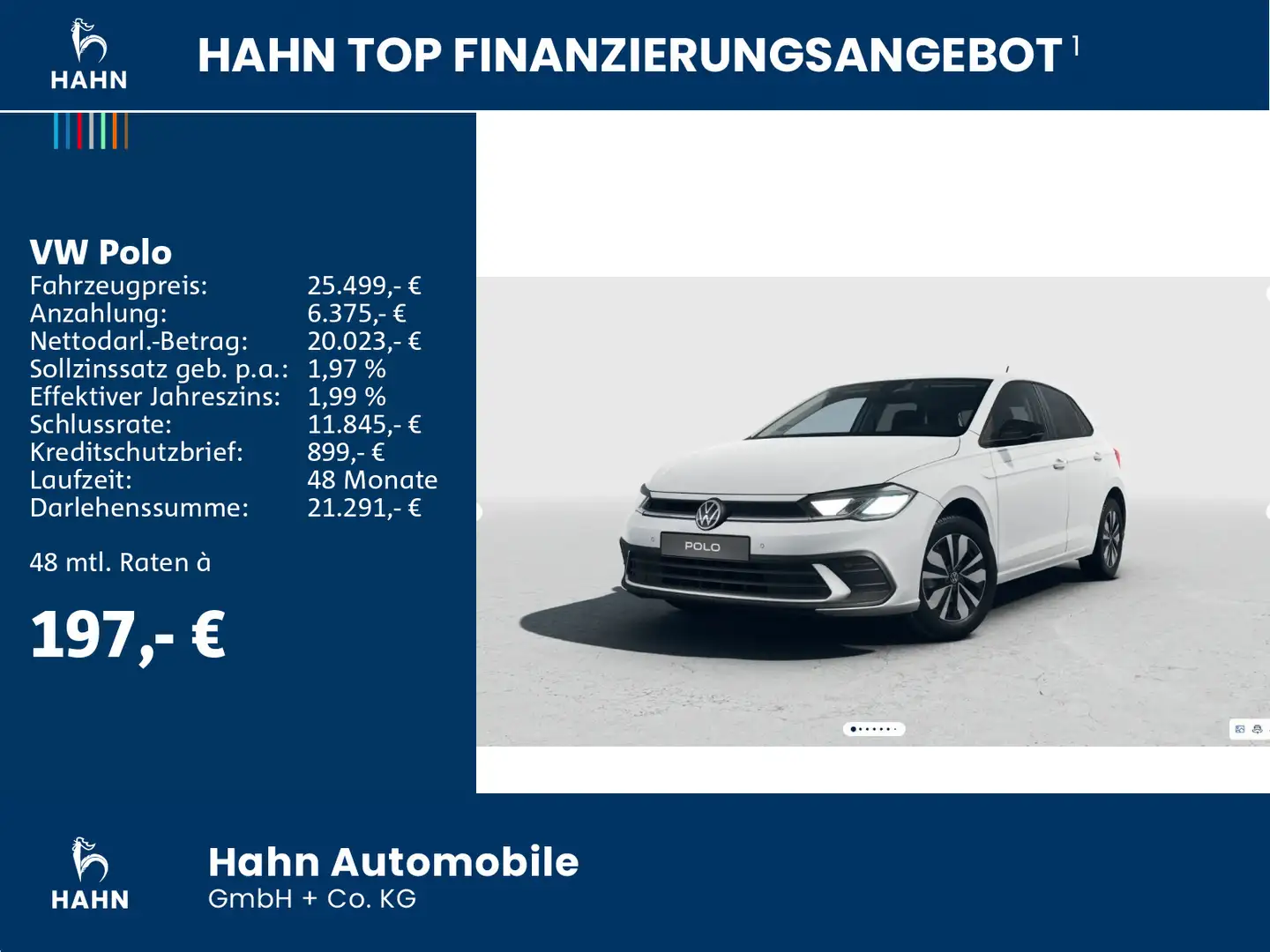 Volkswagen Polo Life 1,0 l 59 kW (80 PS) 5-Gang Weiß - 2