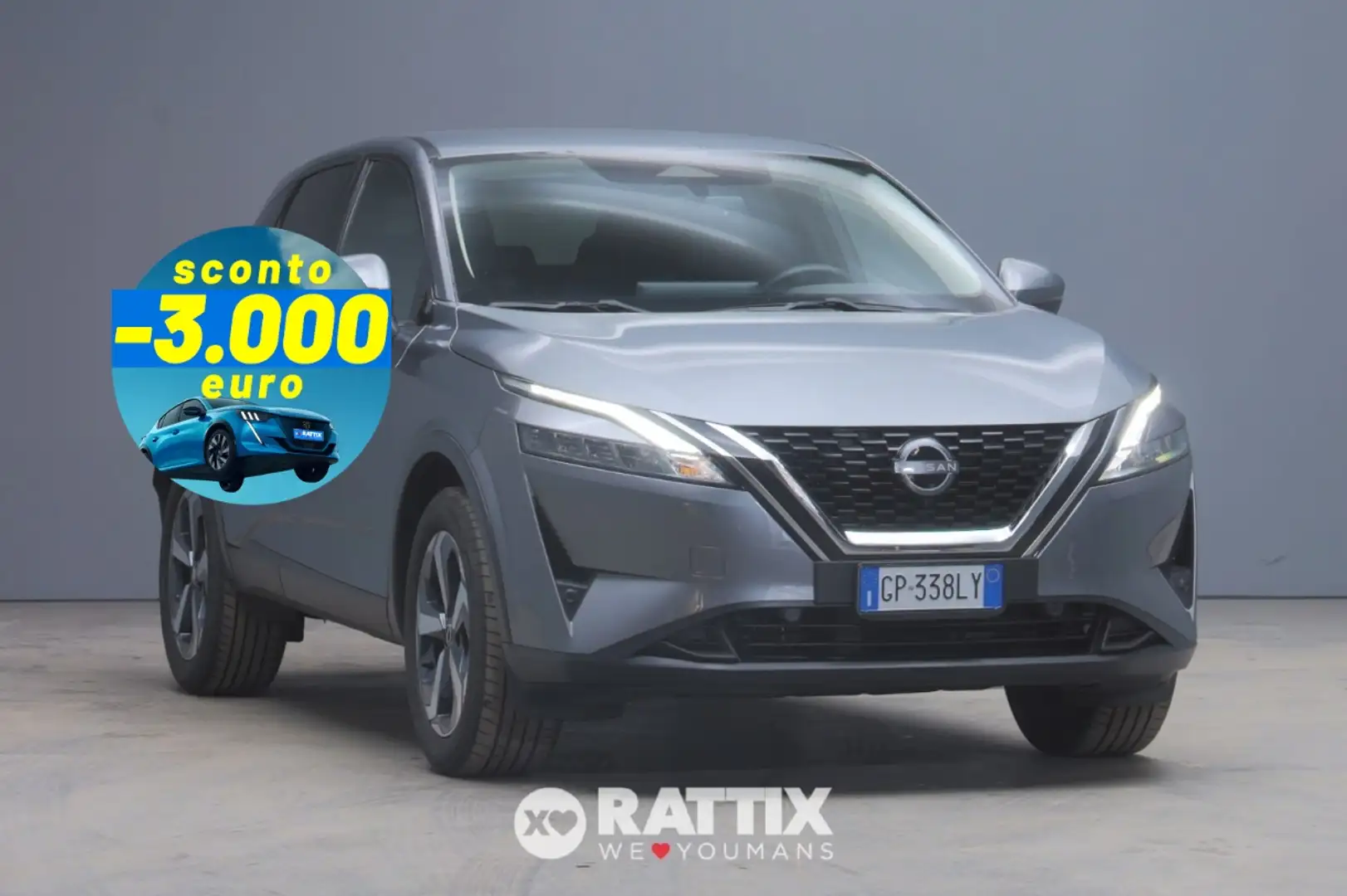 Nissan Qashqai 1.3 Mhev 140CV N-Connecta Gris - 1