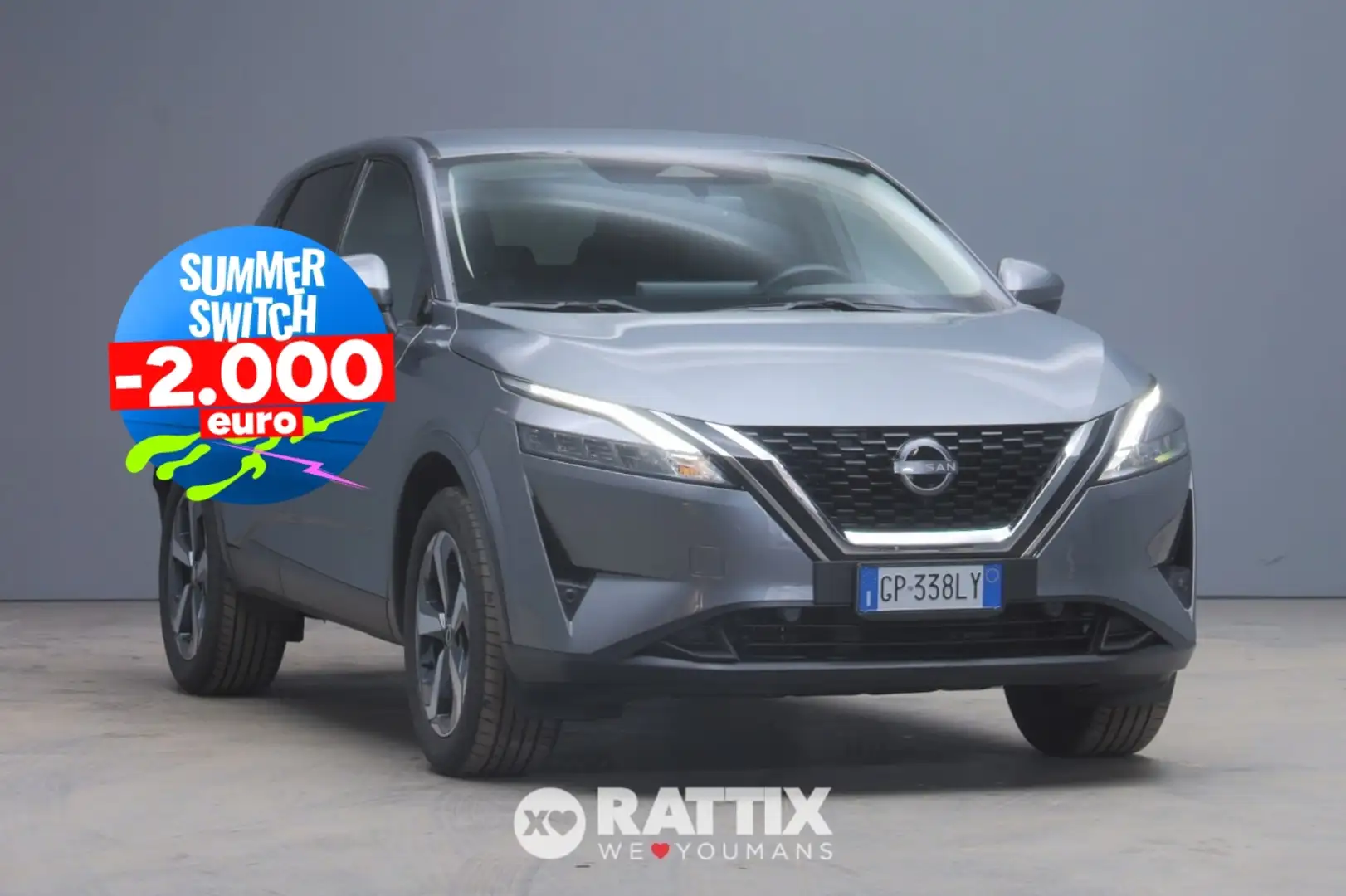 Nissan Qashqai 1.3 Mhev 140CV N-Connecta Grijs - 1