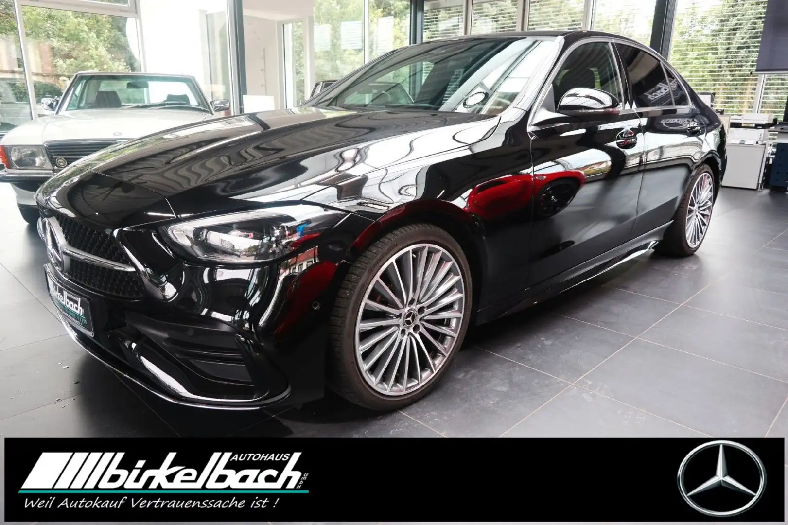 Mercedes-Benz C 200 AMG 9G LED Ambiente Apple AHK 19" Zwart - 1