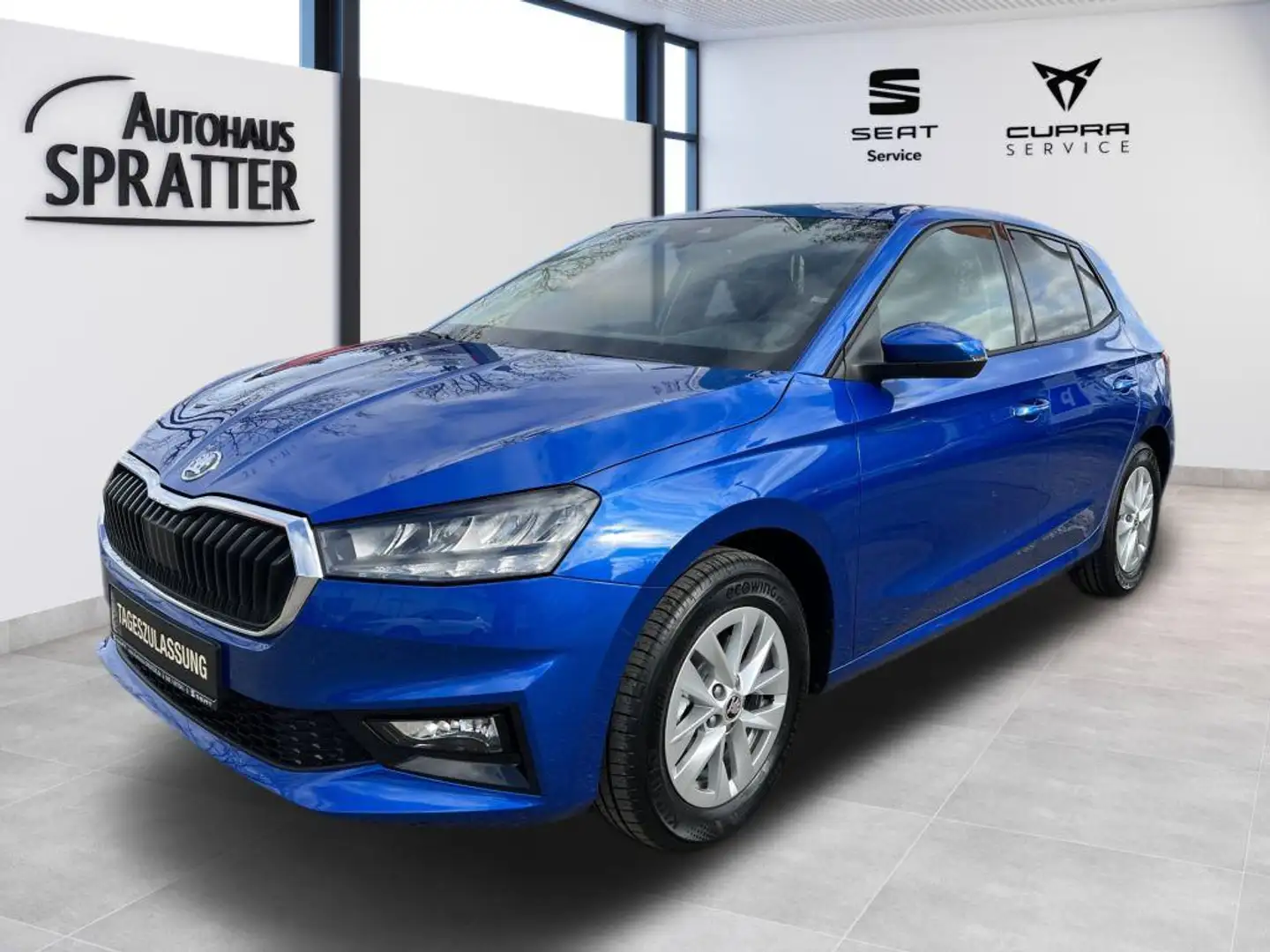 Skoda Fabia 1.0 TSI Ambition SHZ LED PDC Blauw - 1