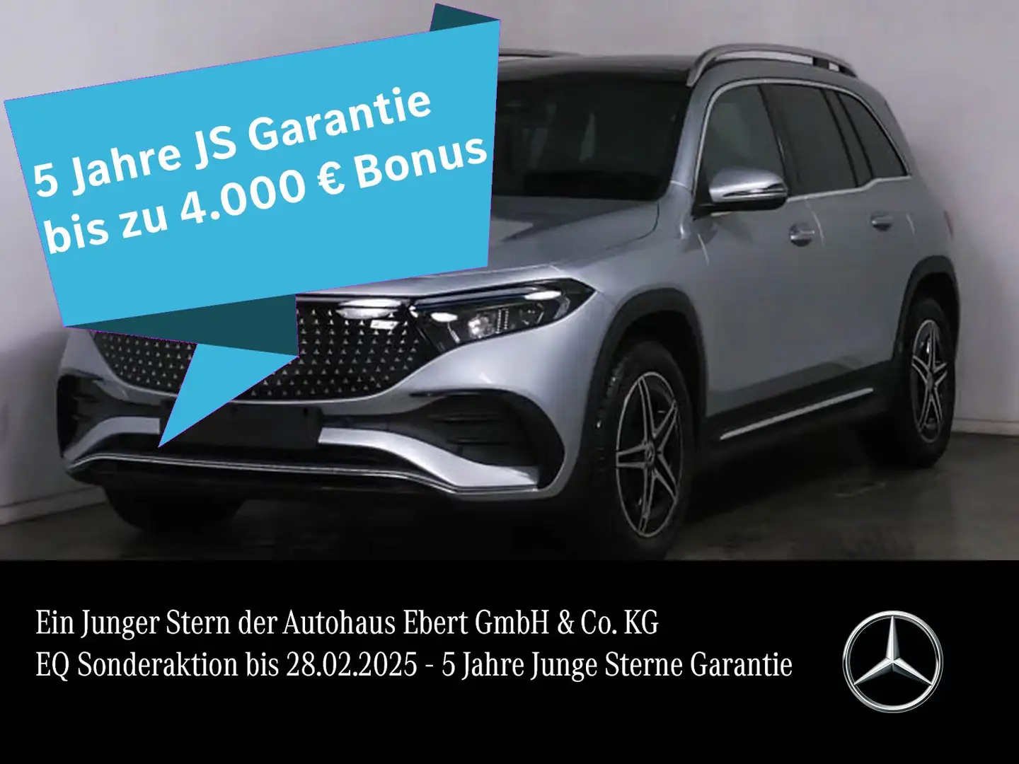 Mercedes-Benz EQB 300 EQB300 4M AMG Adv.Plus Pano Memo Leder KeyGo LED Argent - 1