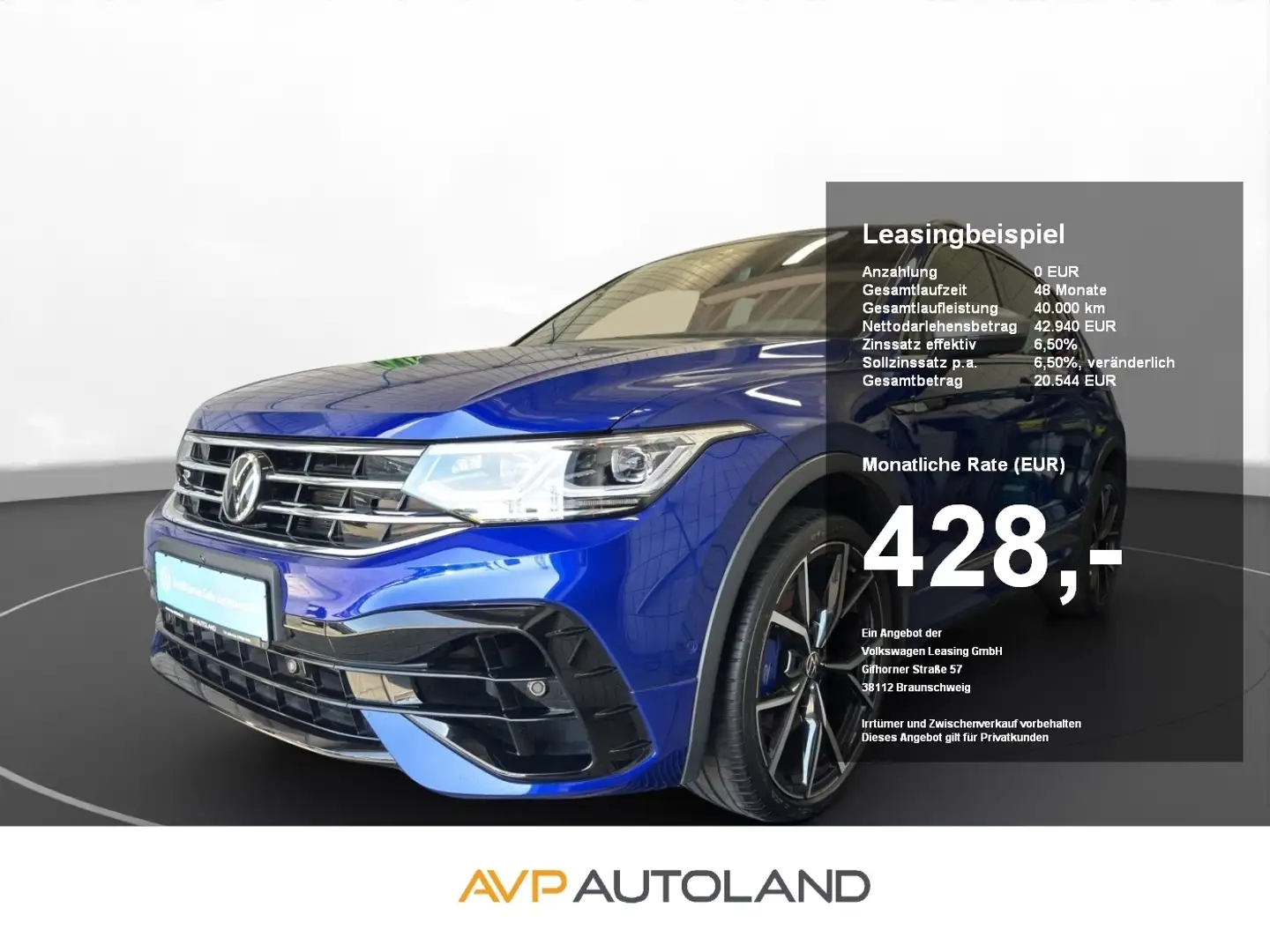 Volkswagen Tiguan R 2.0 TSI DSG 4MOTION | AHK | PANO | Blau - 1