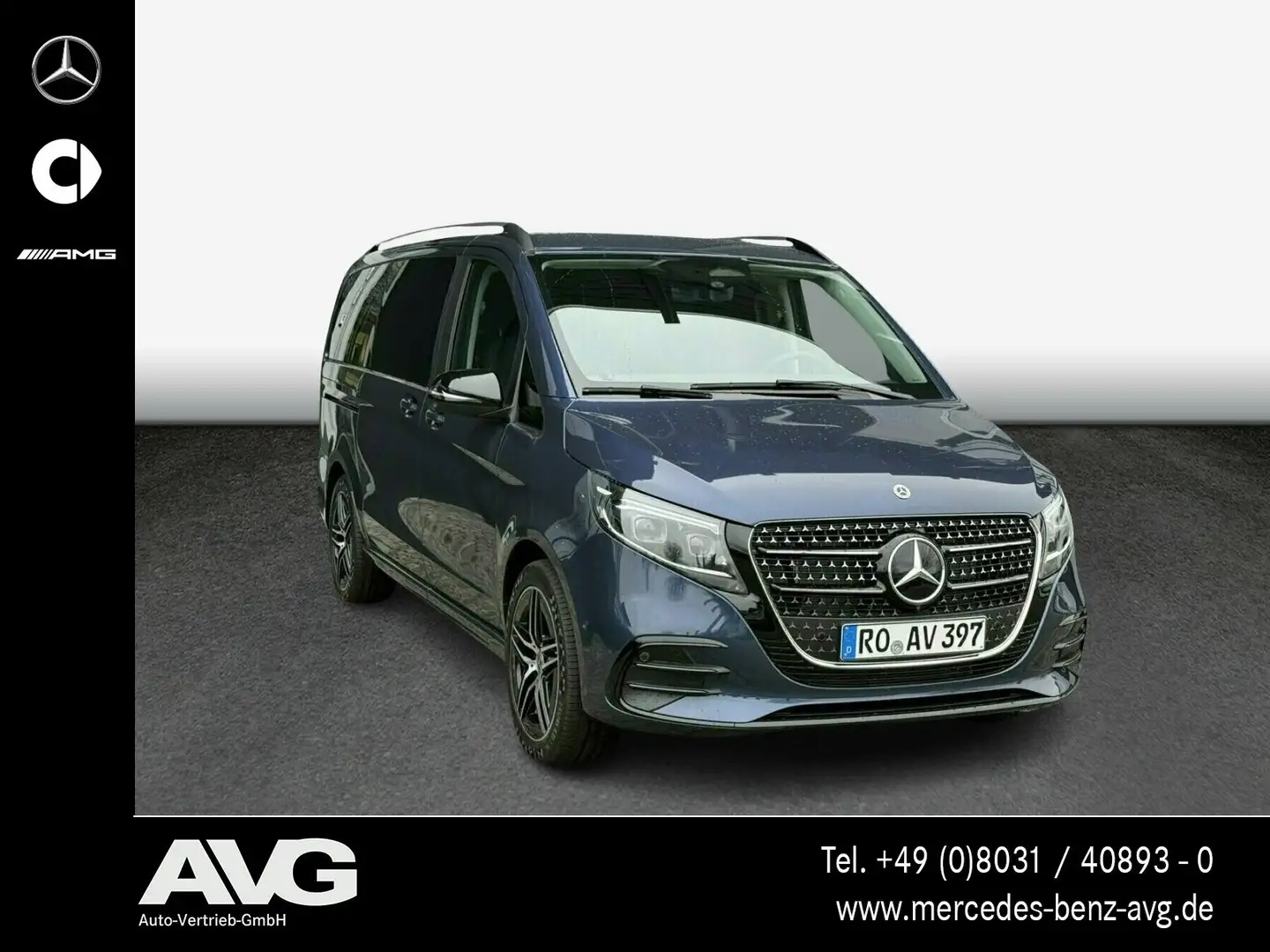 Mercedes-Benz V 300 V 300 d 4M STYLE AMG Line Airmatic 360° SHD AHK Bleu - 2