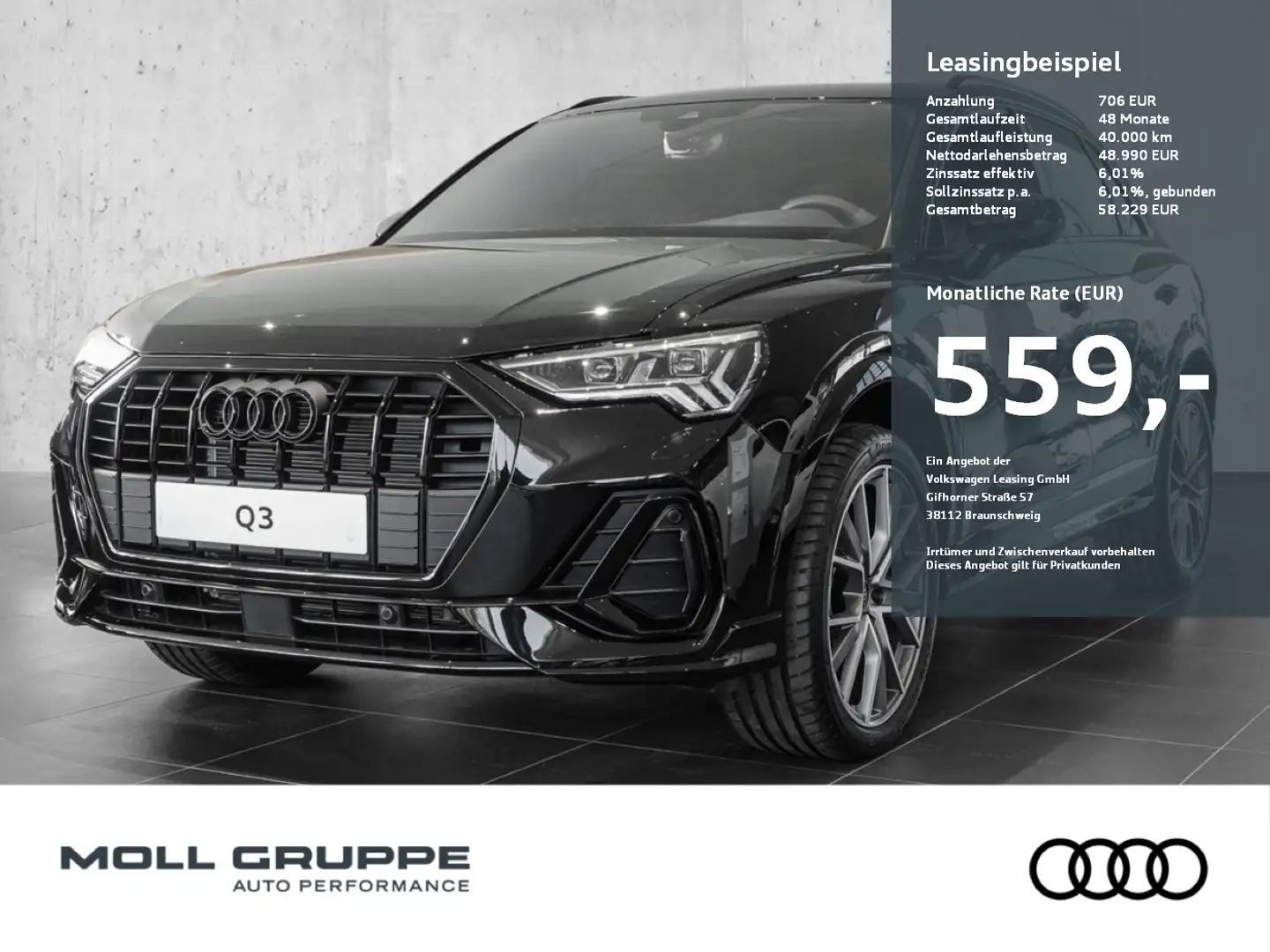 Audi Q3 S line 35 TFSI 110(150)  S tronic NAVI LM Nero - 1