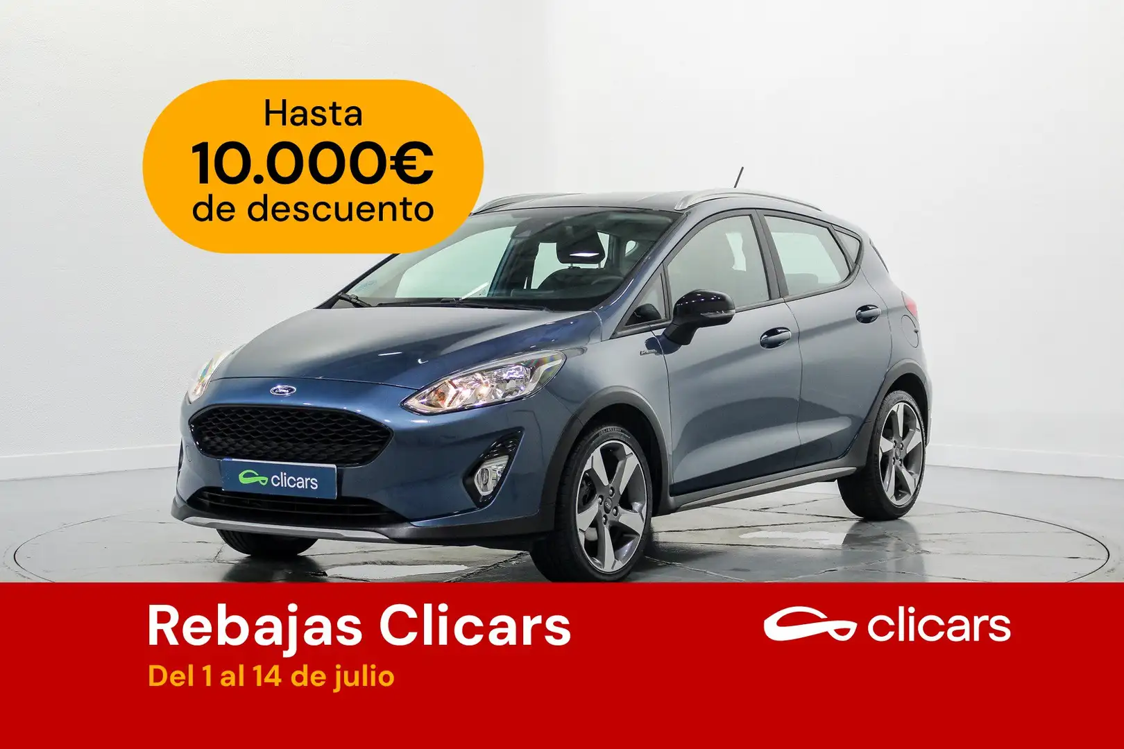 Ford Fiesta 1.0 EcoBoost S/S Active 100 Azul - 1