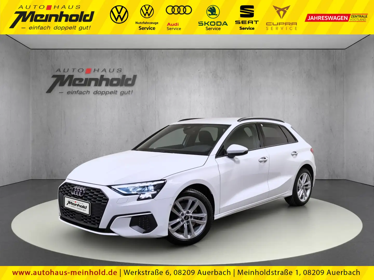 Audi A3 35 TFSI S tronic, LED, el. Klappe Weiß - 1