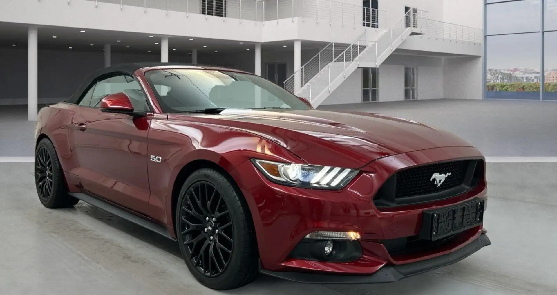 Ford Mustang Mustang Convertible 5.0 ti-vct V8 GT 421cv auto Rosso - 1