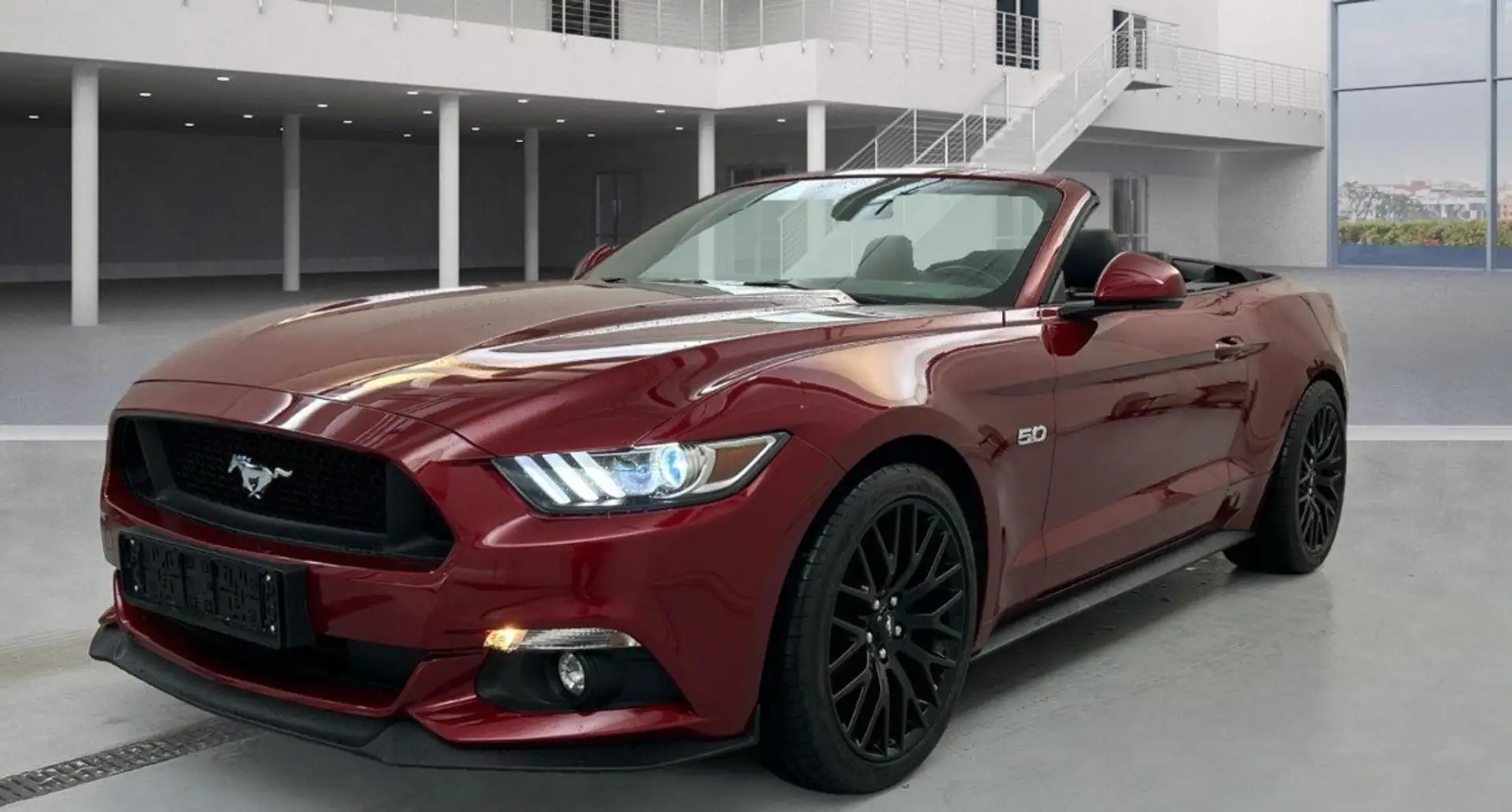 Ford Mustang Mustang Convertible 5.0 ti-vct V8 GT 421cv auto Rosso - 2