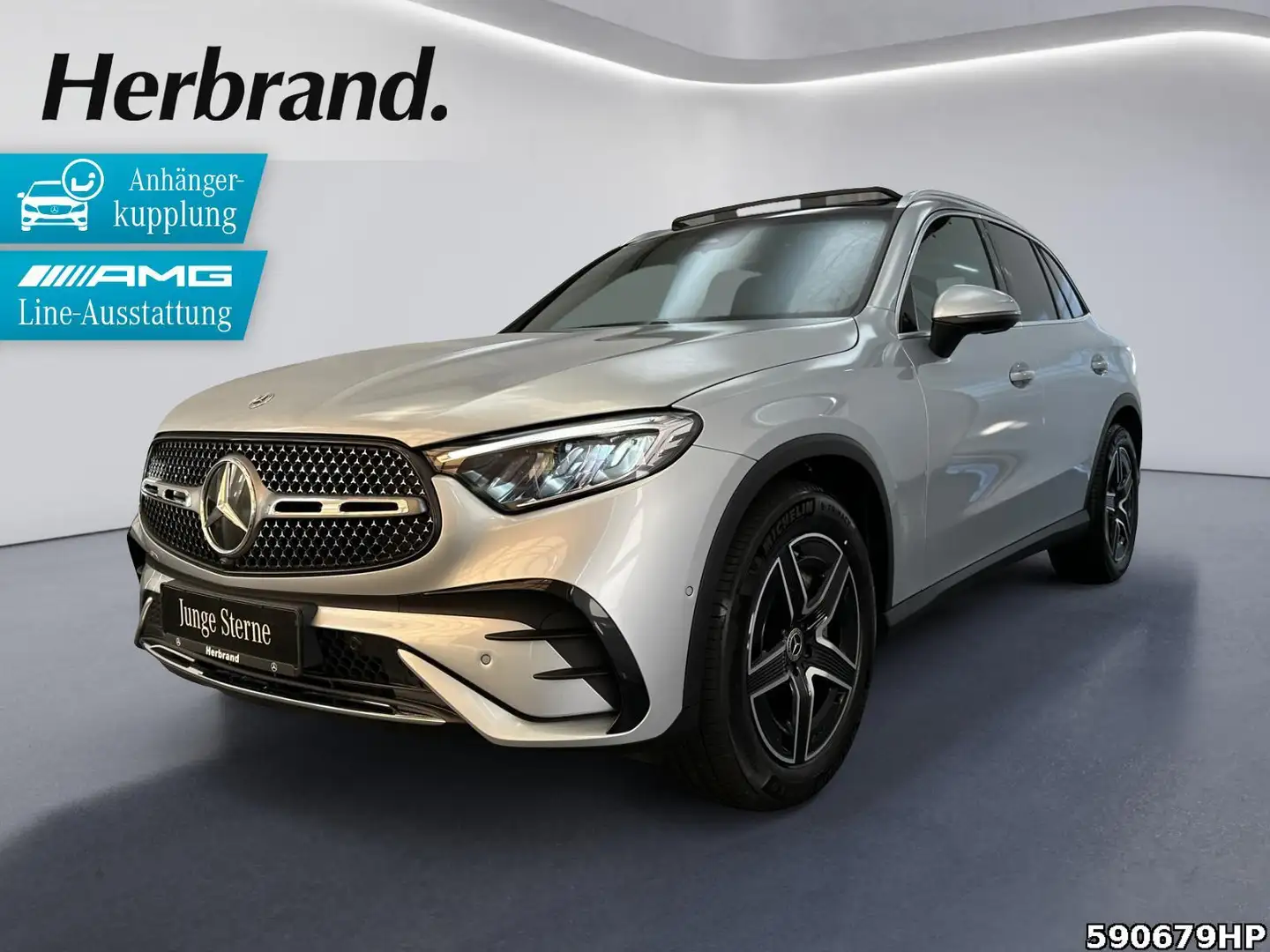 Mercedes-Benz GLC 200 4M AMG Line Panorama-Schiebedach, MEMORY Argent - 1