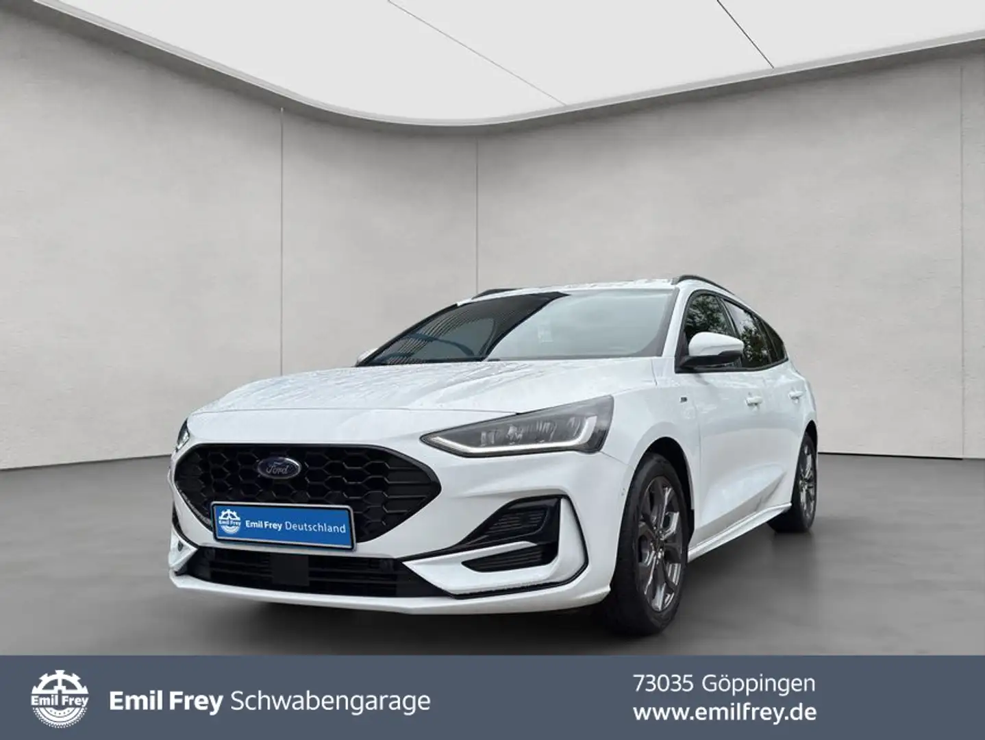 Ford Focus Turnier 1.0 EcoB. Hyb. ST-LINE X *LED*NAVI* Blanc - 1