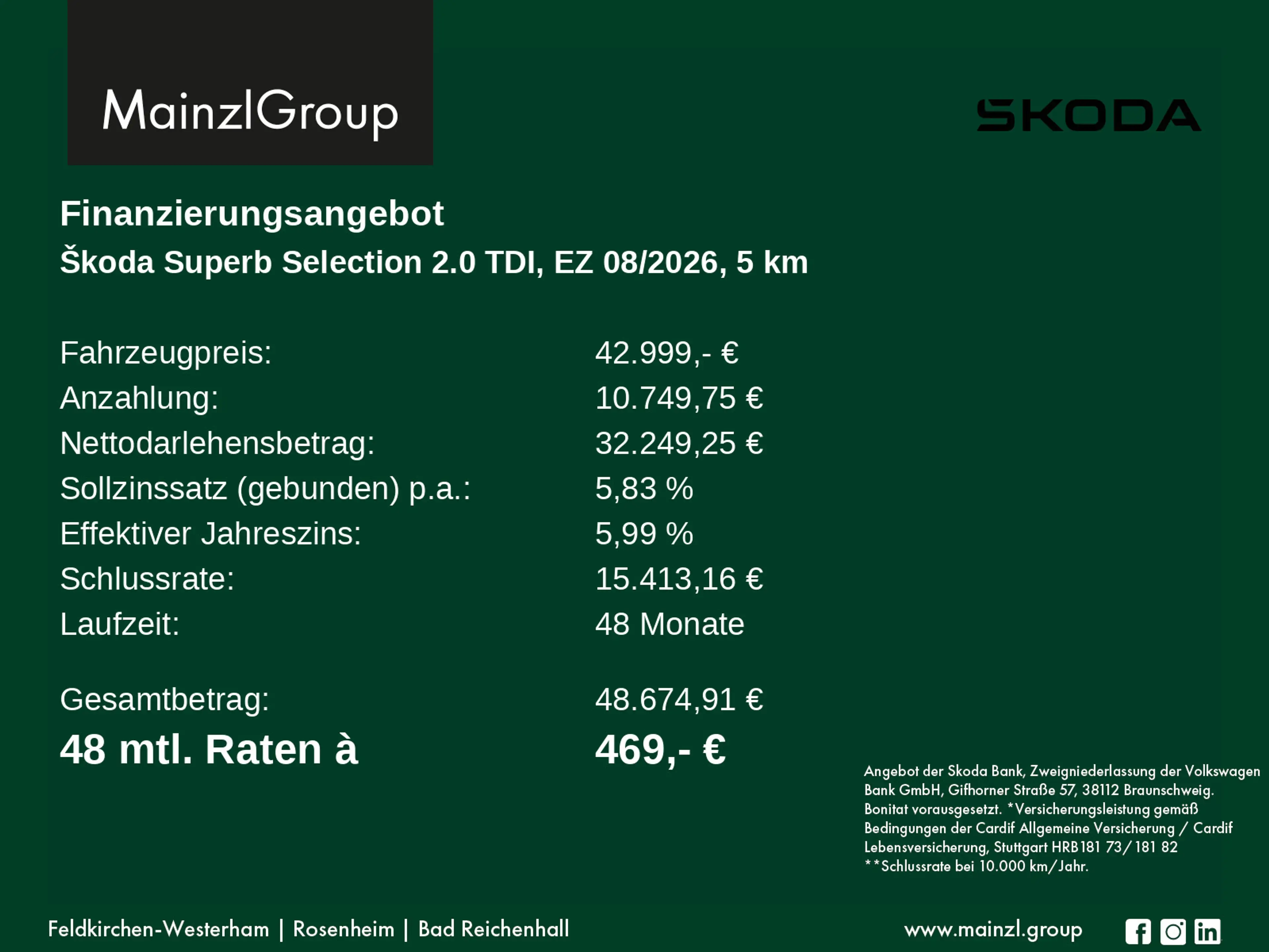 Skoda Superb Combi Selection 2,0 TDI 110 kW — photo 3