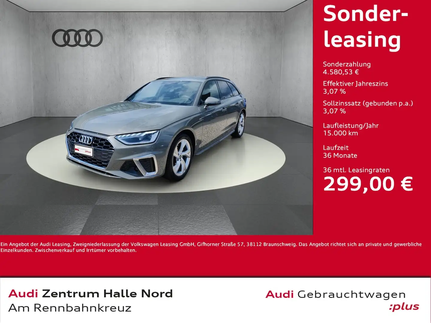 Audi A4 Avant S line 35 TDI S tronic Grau - 1