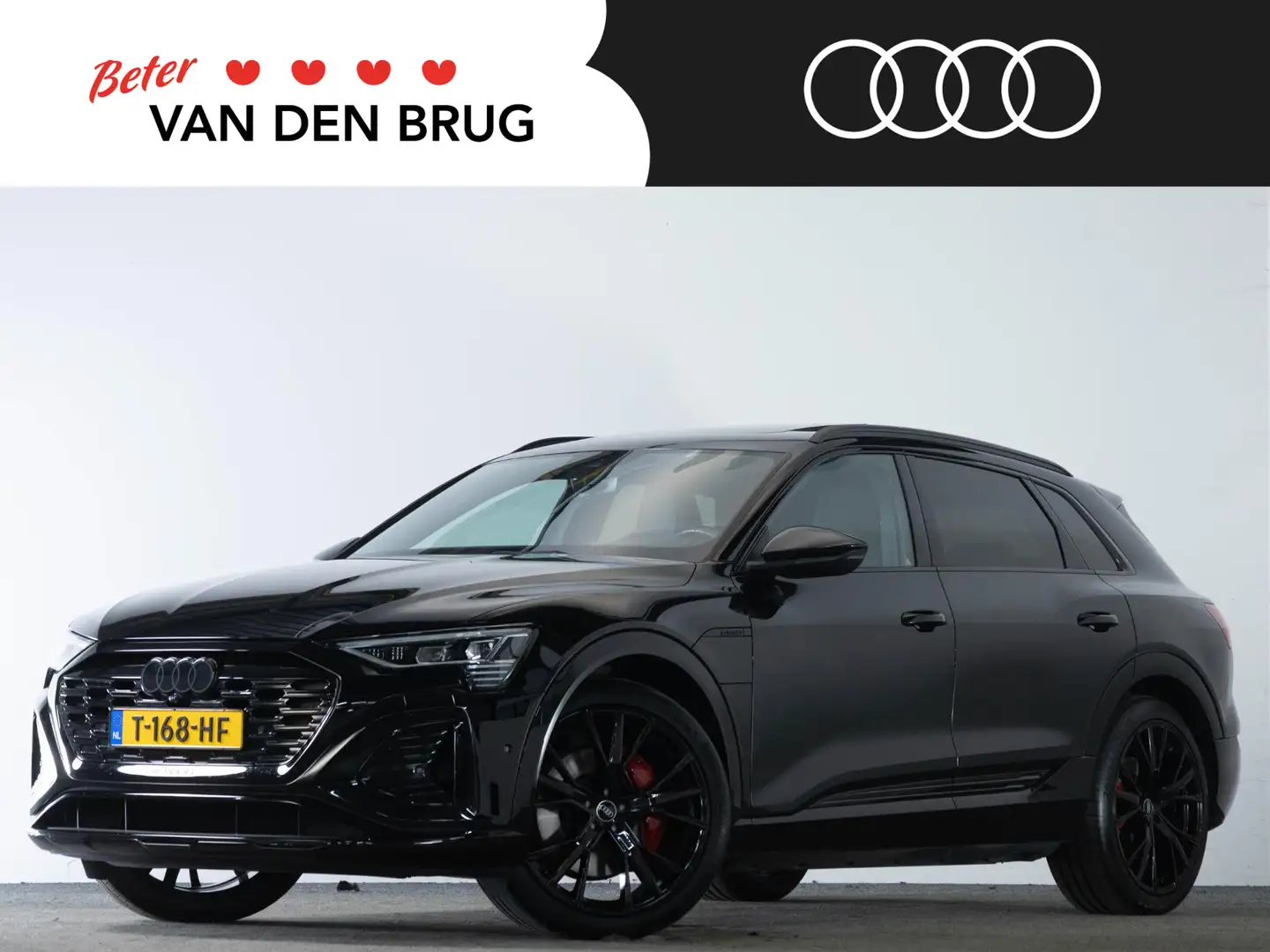 Audi Q8 e-tron S-Line 50 QUATTRO 340 PK 95 kWh | LED matrix | Sup Zwart - 1