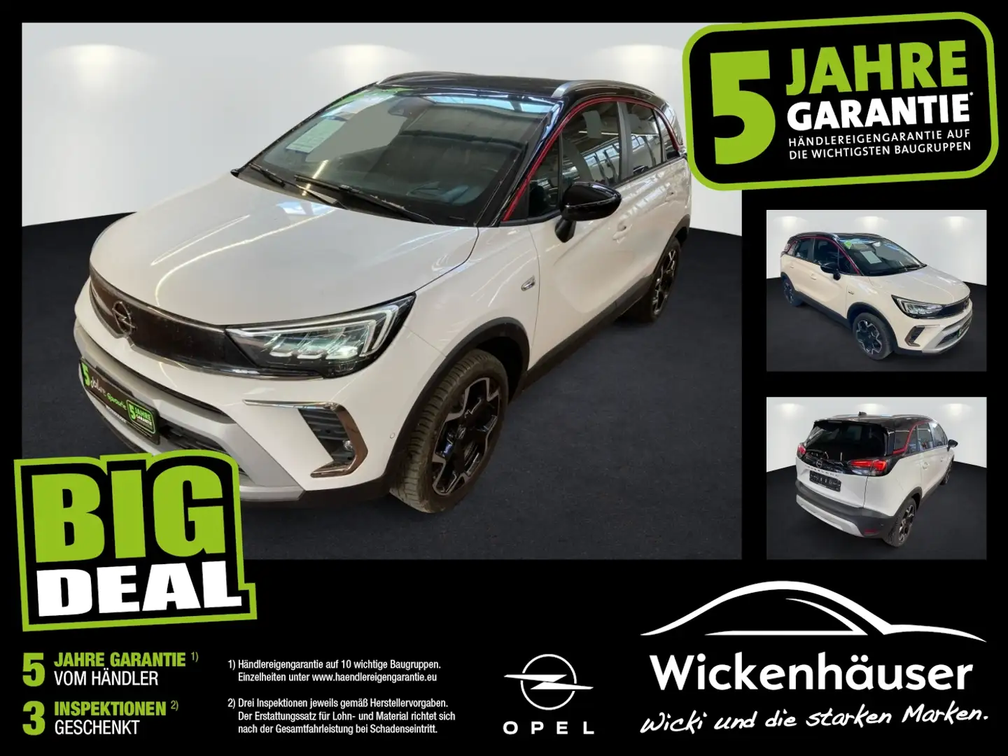 Opel Crossland 1.2 AT GS Line FLA HUD ParkAss. LM Weiß - 1