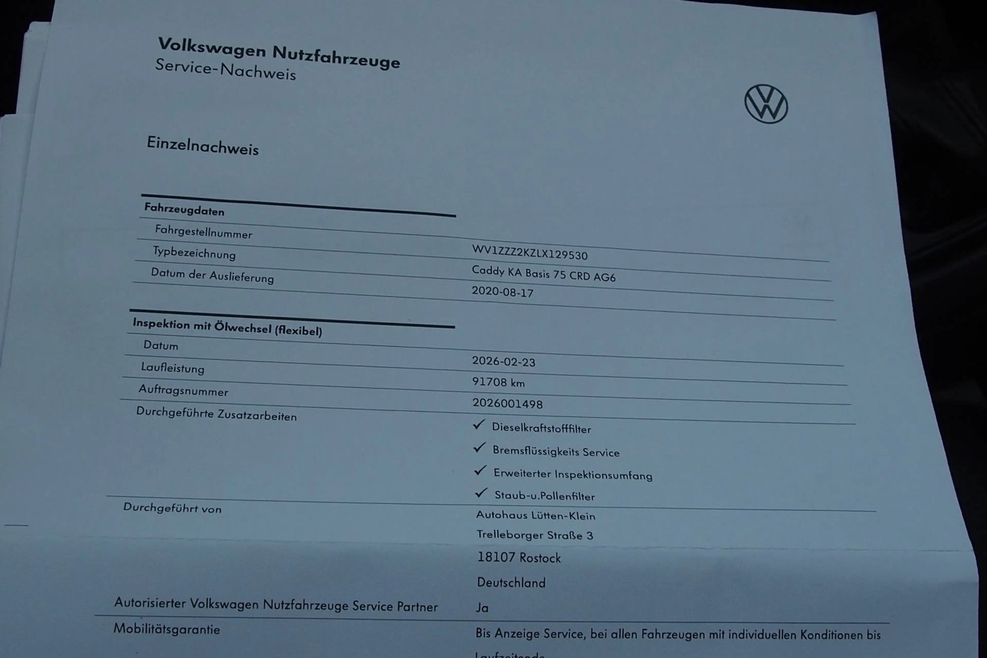 Volkswagen Caddy Nfz Kasten BMT Klima Sitzheizung DSG — photo 15